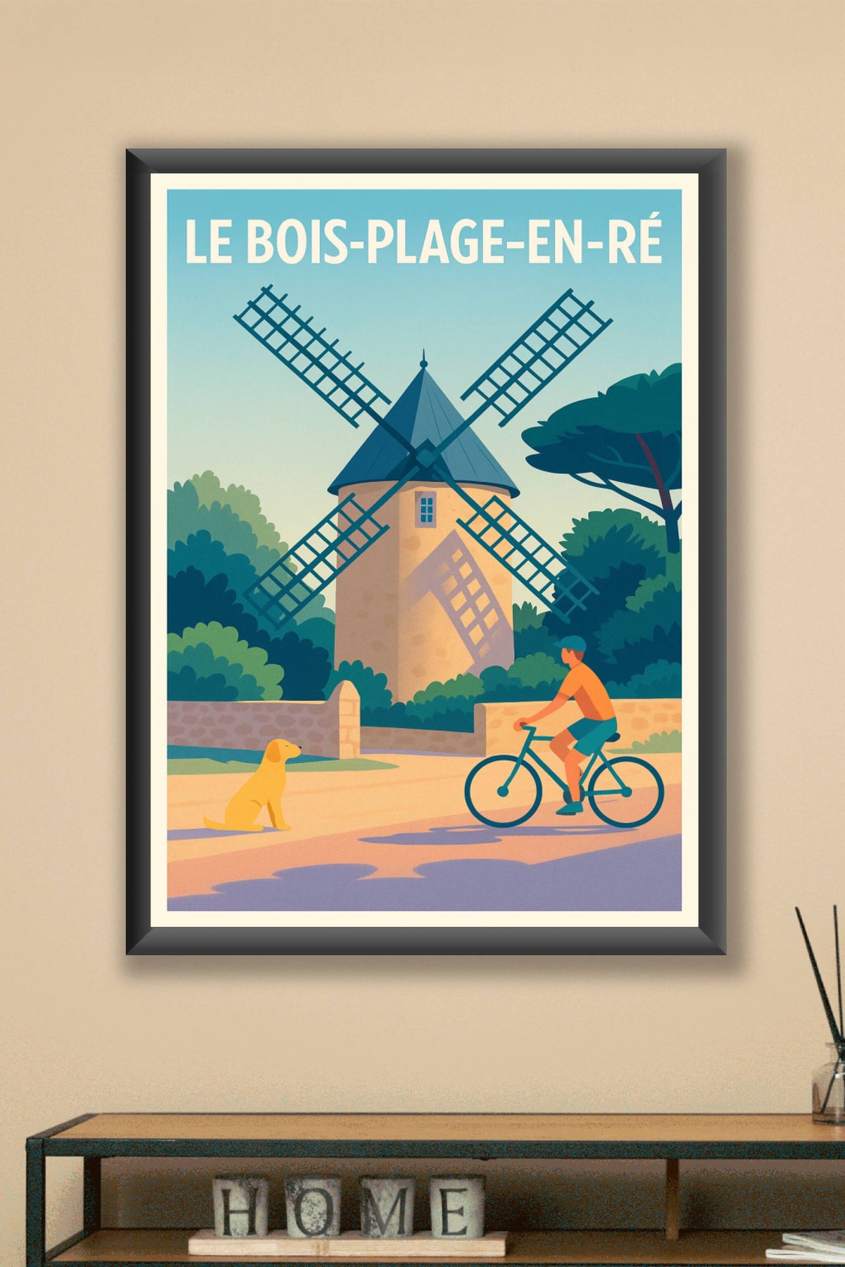 Affiche Le Bois-Plage-en-Ré — Charme bucolique et douceur insulaire · poster d'art de Le Bois-Plage-en-Ré