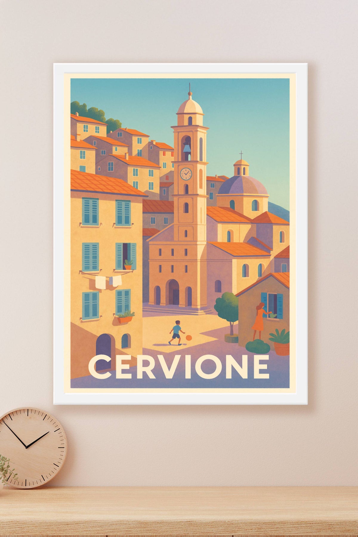 Affiche Cervione — Charme et douceur de la Corse traditionnelle · poster d'art de Cervione