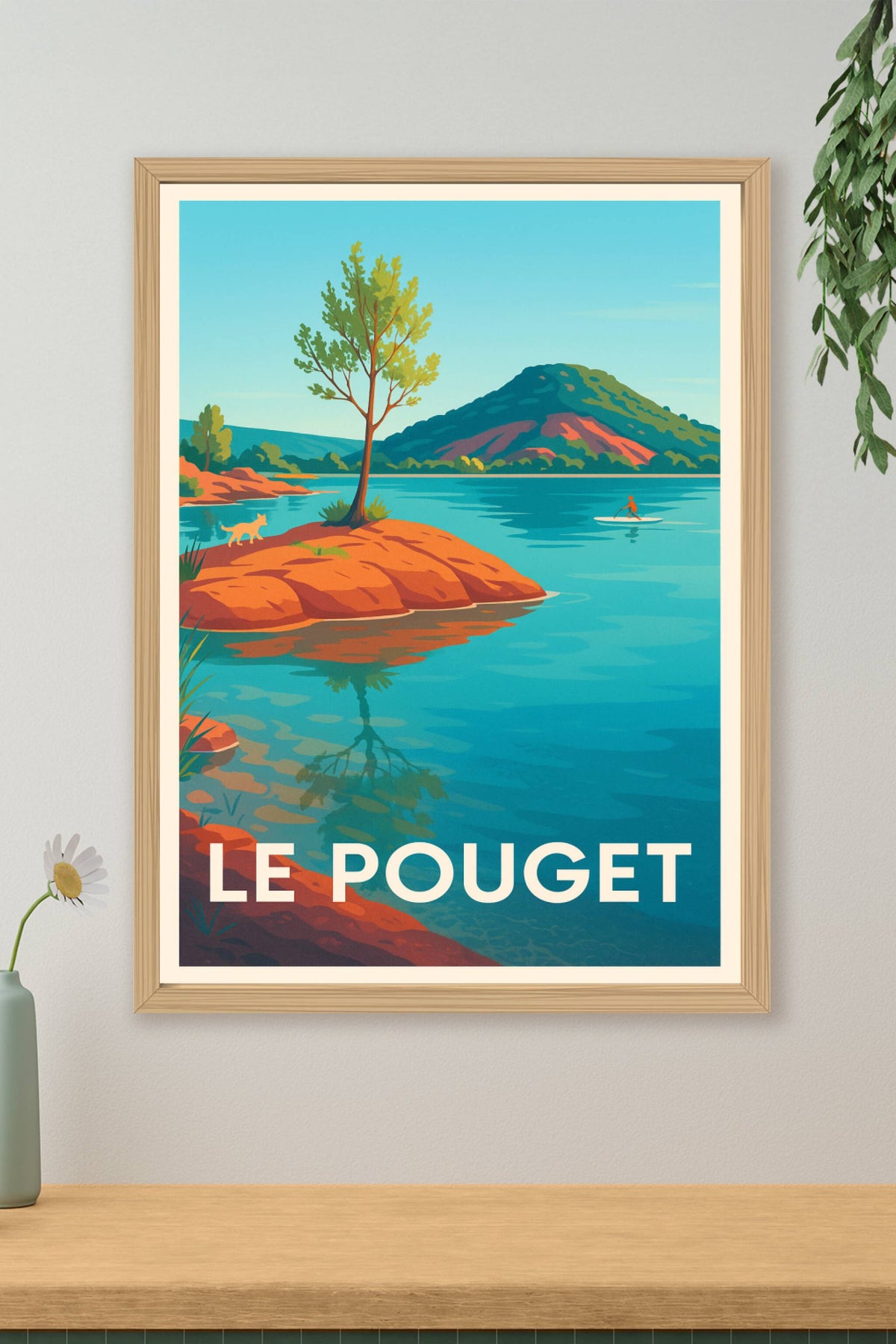 Affiche Le Pouget — Paisible Évasion Nature · poster d'art de Le Pouget