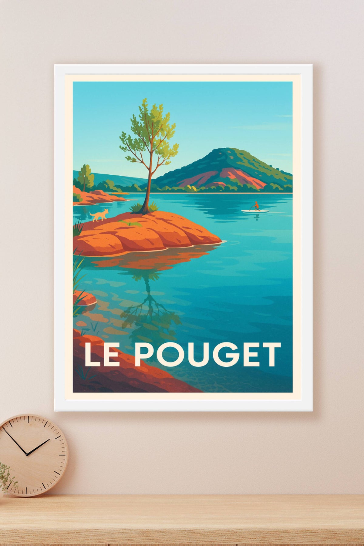 Affiche Le Pouget — Paisible Évasion Nature · poster d'art de Le Pouget