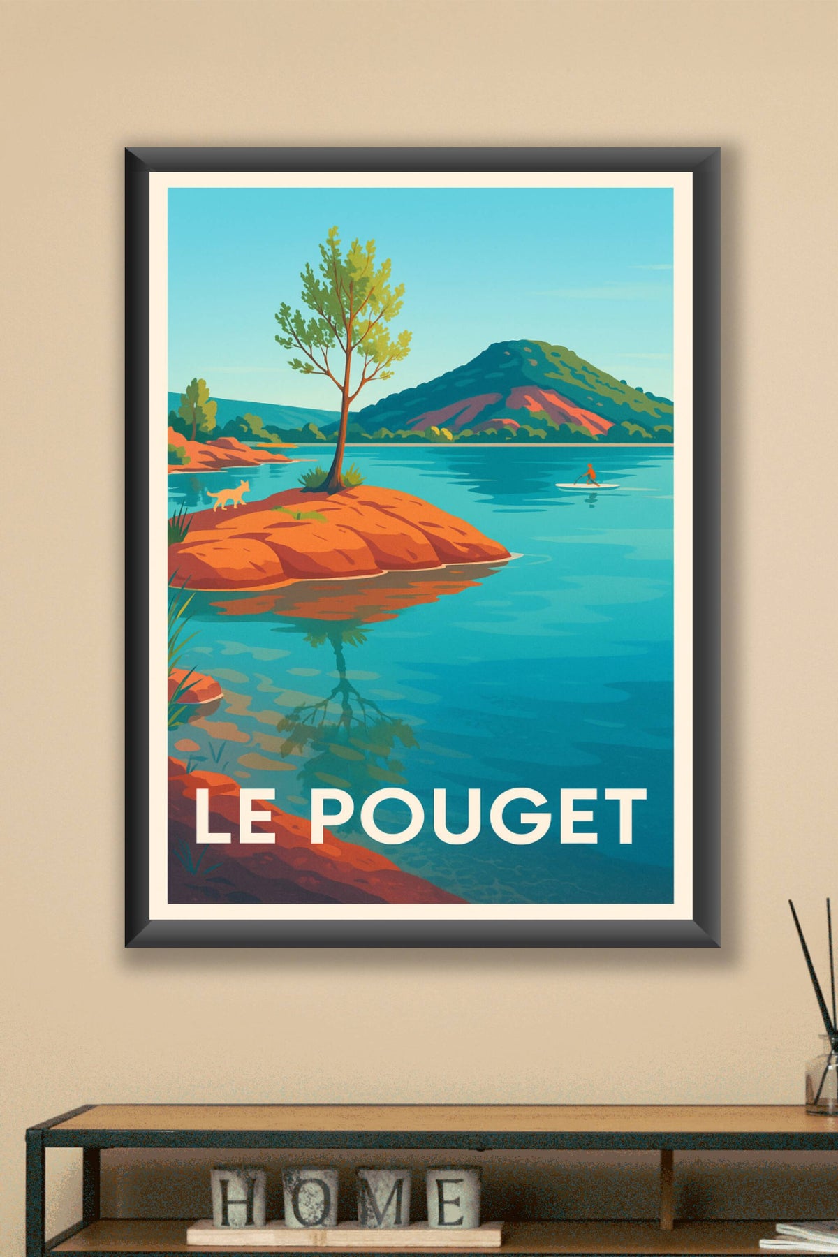 Affiche Le Pouget — Paisible Évasion Nature · poster d'art de Le Pouget