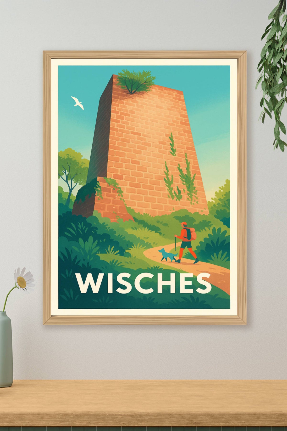 Affiche Wisches — Randonnée au cœur de la nature · poster d'art de Wisches