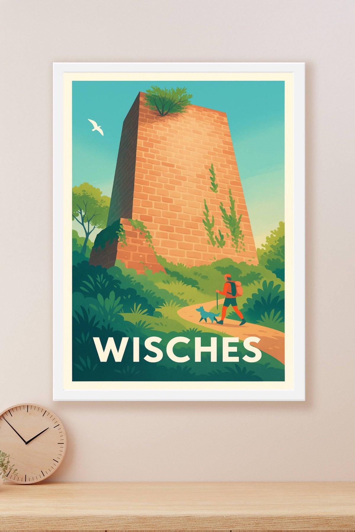 Affiche Wisches — Randonnée au cœur de la nature · poster d'art de Wisches