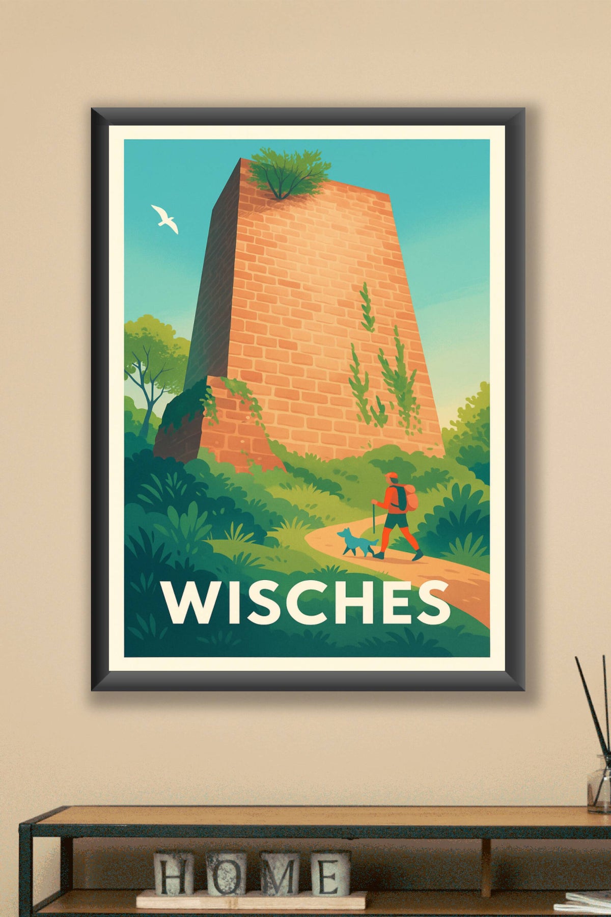 Affiche Wisches — Randonnée au cœur de la nature · poster d'art de Wisches
