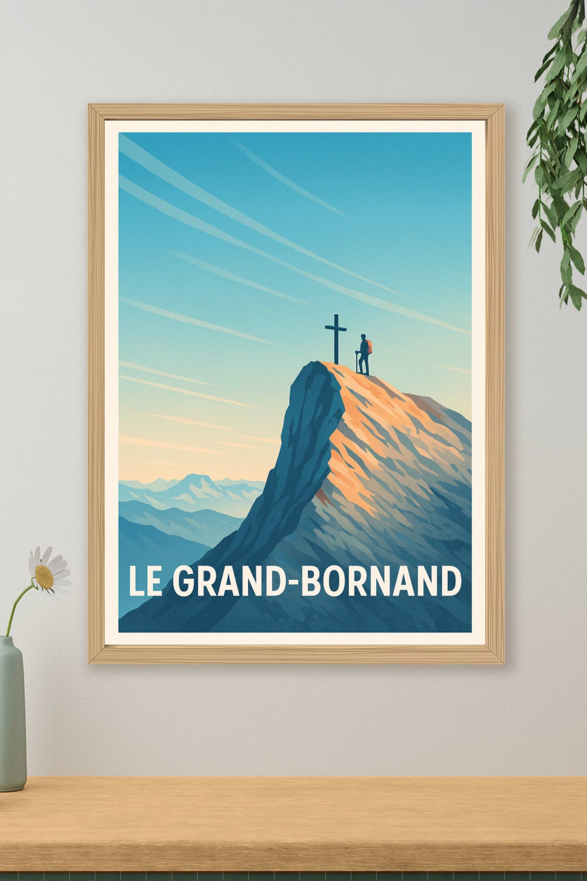 Affiche Le Grand-Bornand — L'appel des sommets majestueux · poster d'art de Le Grand-Bornand