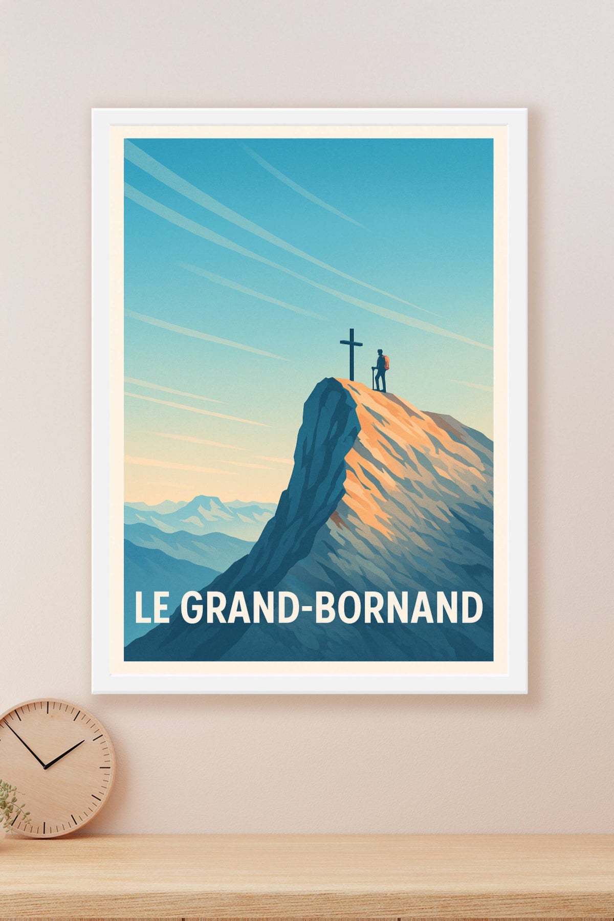 Affiche Le Grand-Bornand — L'appel des sommets majestueux · poster d'art de Le Grand-Bornand