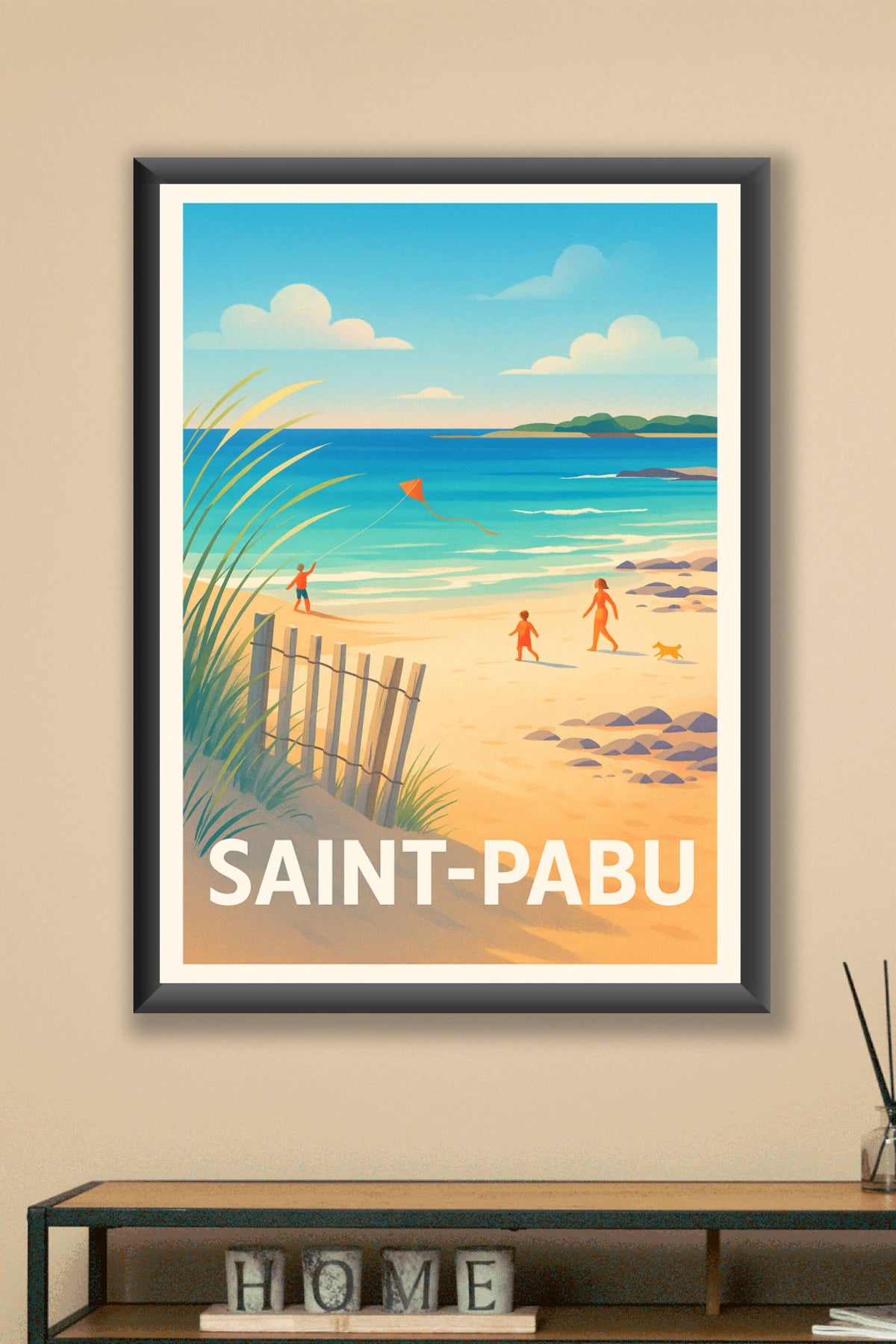 Affiche Saint-Pabu — Douceur et Sérénité en Bord de Mer · poster d'art de Saint-Pabu