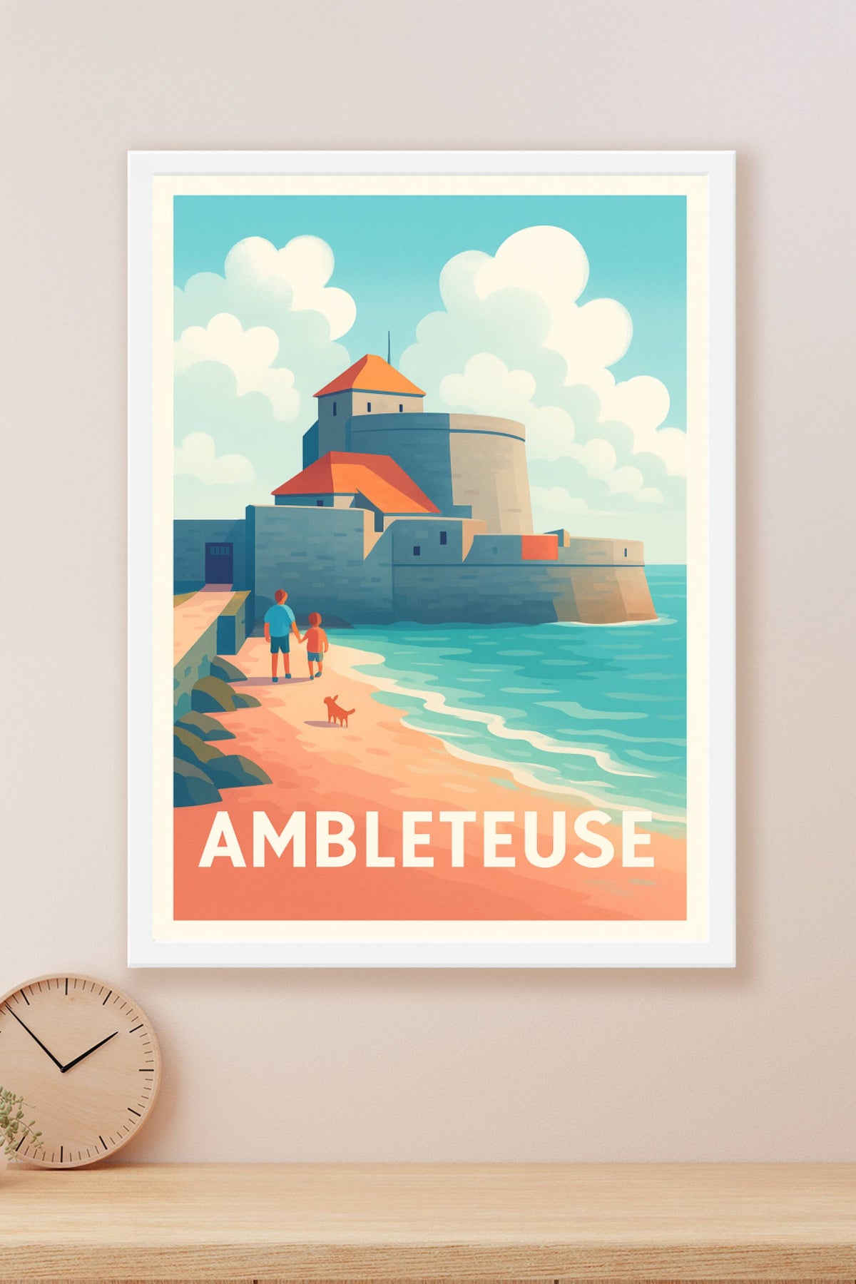 Affiche Ambleteuse — L'évasion côtière intemporelle · poster d'art de Ambleteuse