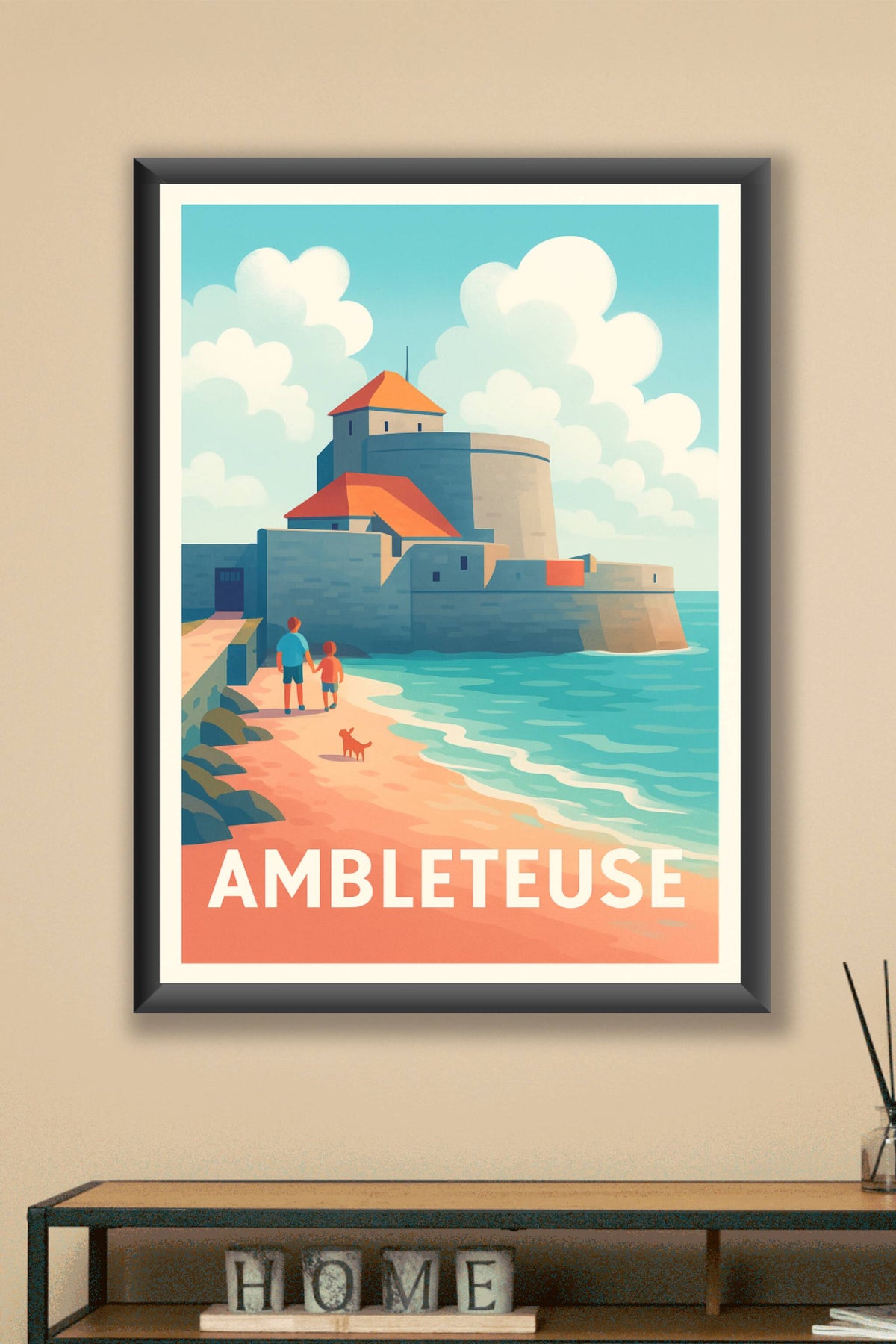 Affiche Ambleteuse — L'évasion côtière intemporelle · poster d'art de Ambleteuse