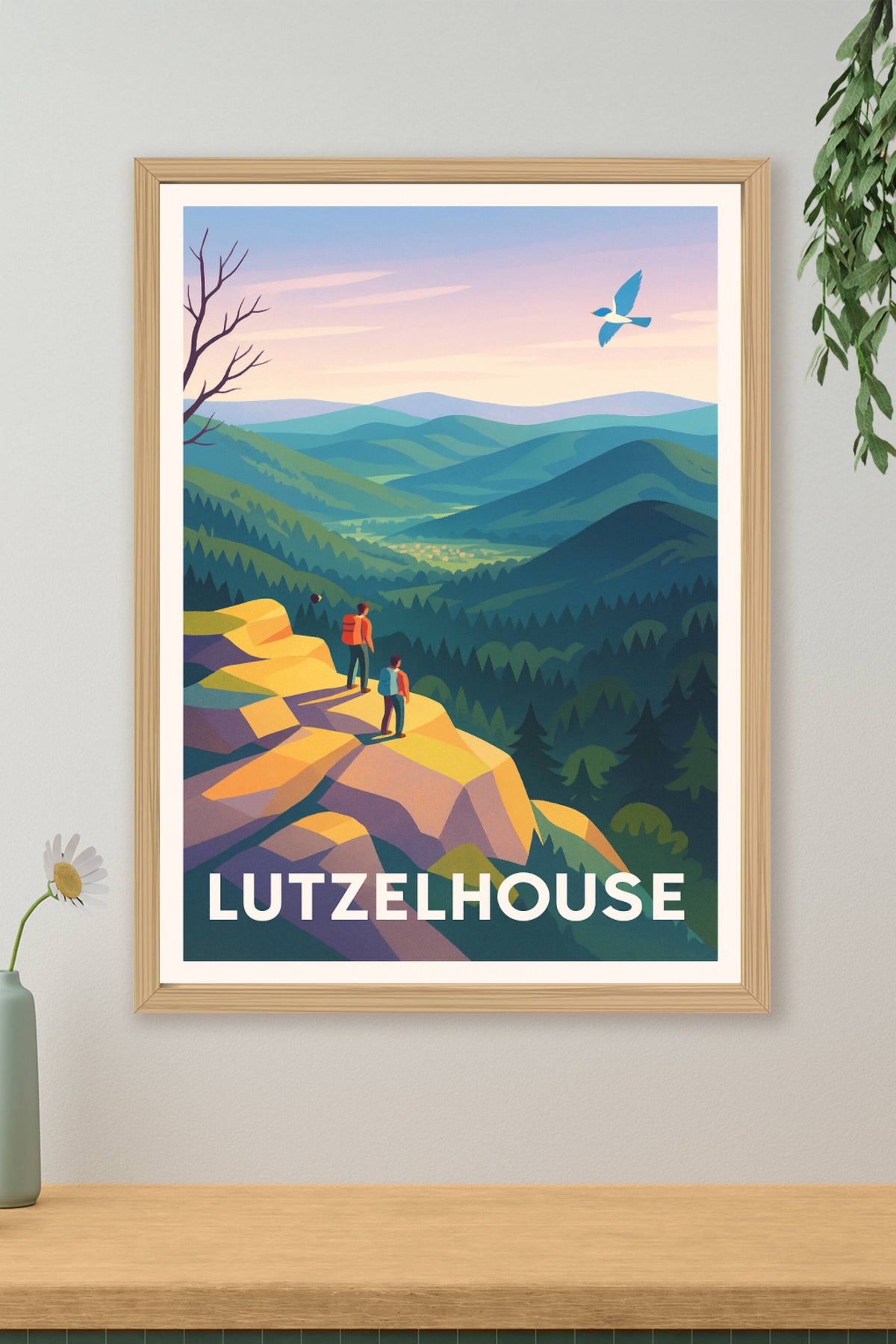 Affiche Lutzelhouse — Évasion et découverte en pleine nature · poster d'art de Lutzelhouse