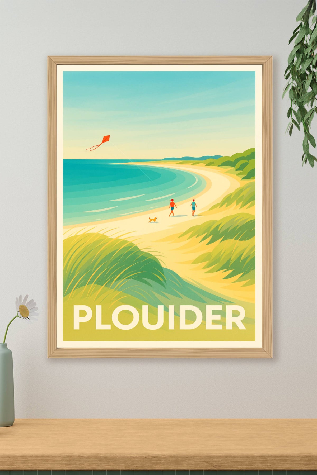 Affiche Plouider — Évasion estivale au bord de la mer · poster d'art de Plouider