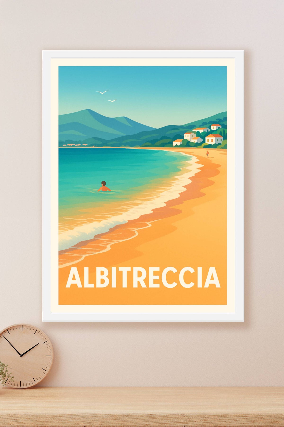 Affiche Albitreccia — Évasion Balnéaire en Méditerranée · poster d'art de Albitreccia