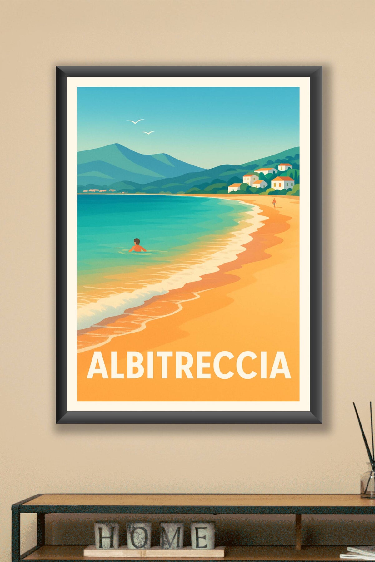Affiche Albitreccia — Évasion Balnéaire en Méditerranée · poster d'art de Albitreccia