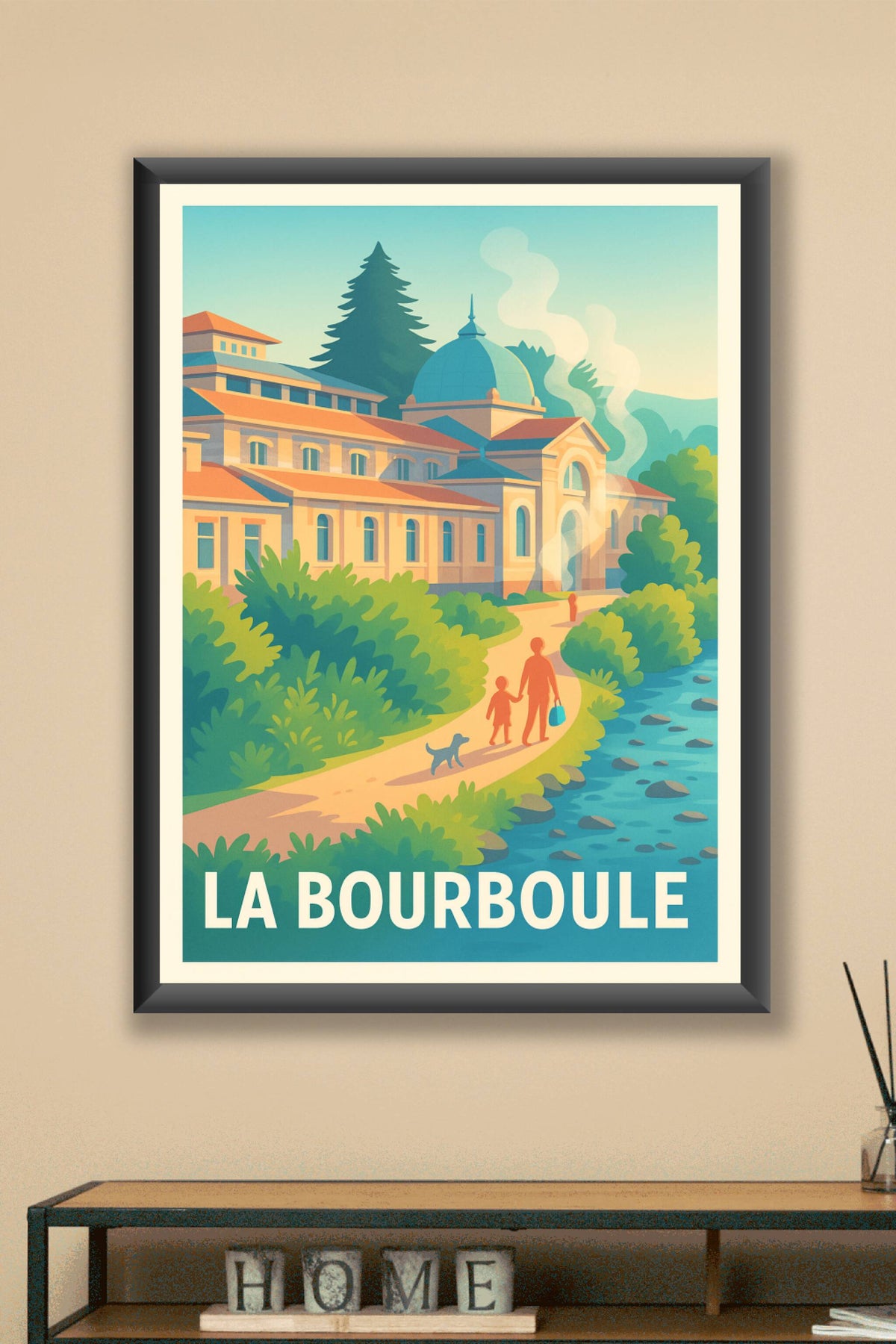 Affiche La Bourboule — Escapade relaxante entre nature et bien-être · poster d'art de La Bourboule