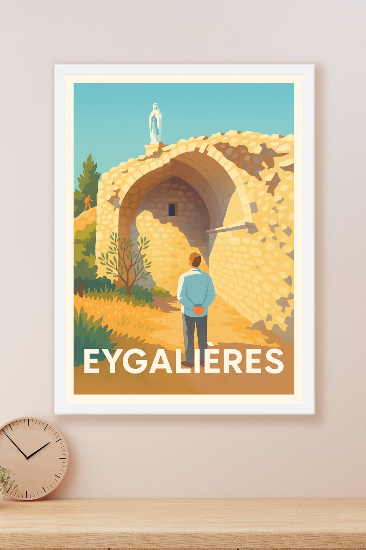 Affiche Eygalières — Le charme authentique provençal · poster d'art de Eygalières