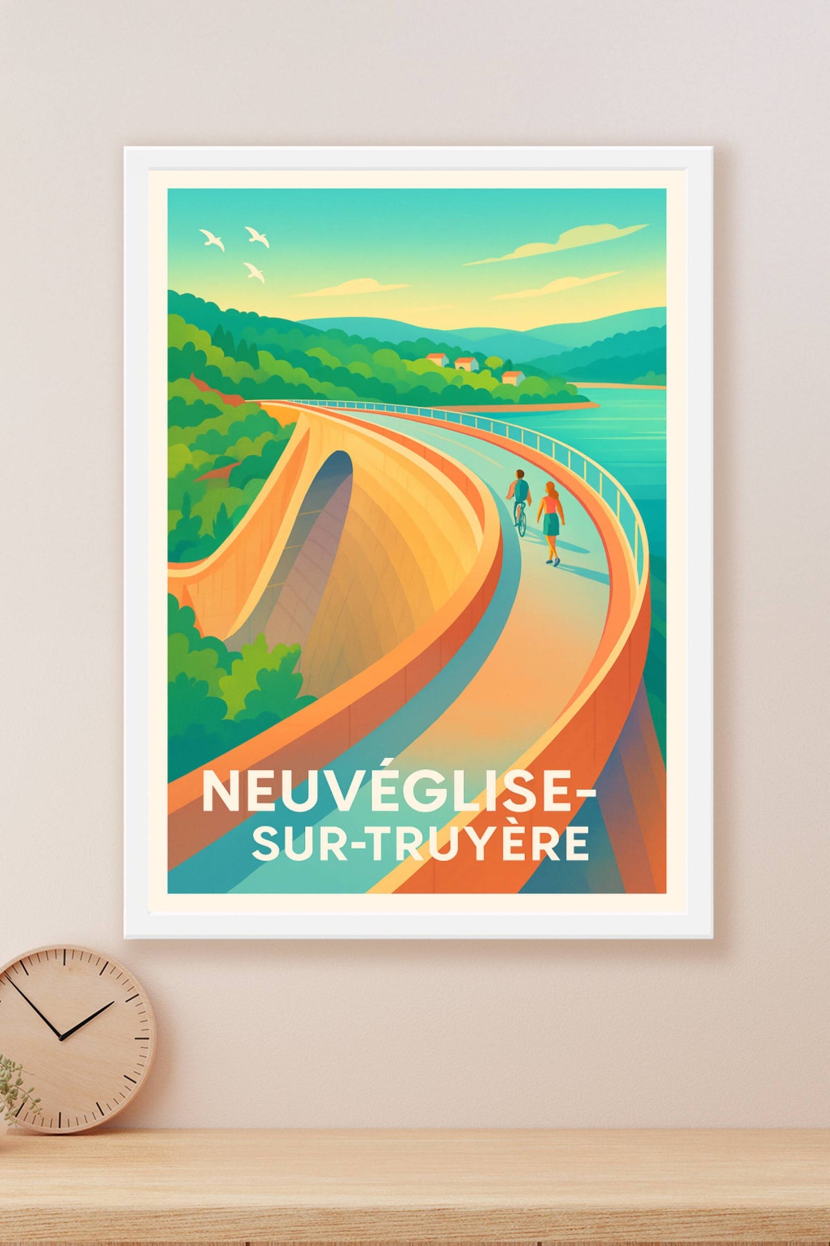 Affiche Neuvéglise-sur-Truyère — Escapade au cœur des paysages paisibles · poster d'art de Neuvéglise-sur-Truyère