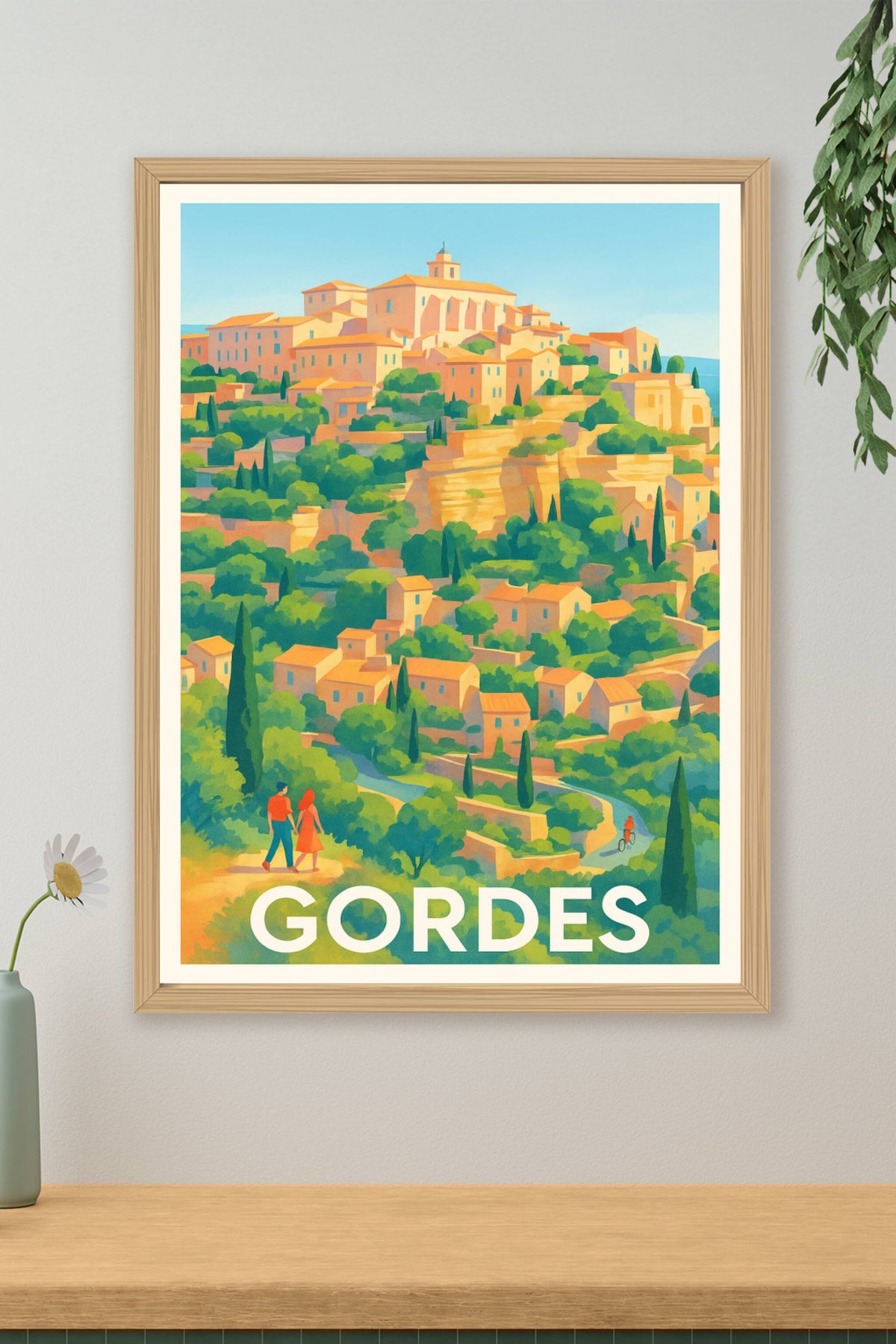 Affiche Gordes — L'éclat provençal au cœur du Luberon · poster d'art de Gordes