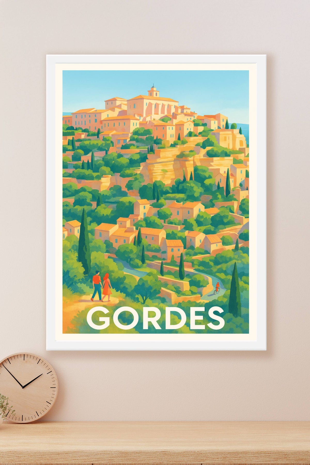 Affiche Gordes — L'éclat provençal au cœur du Luberon · poster d'art de Gordes