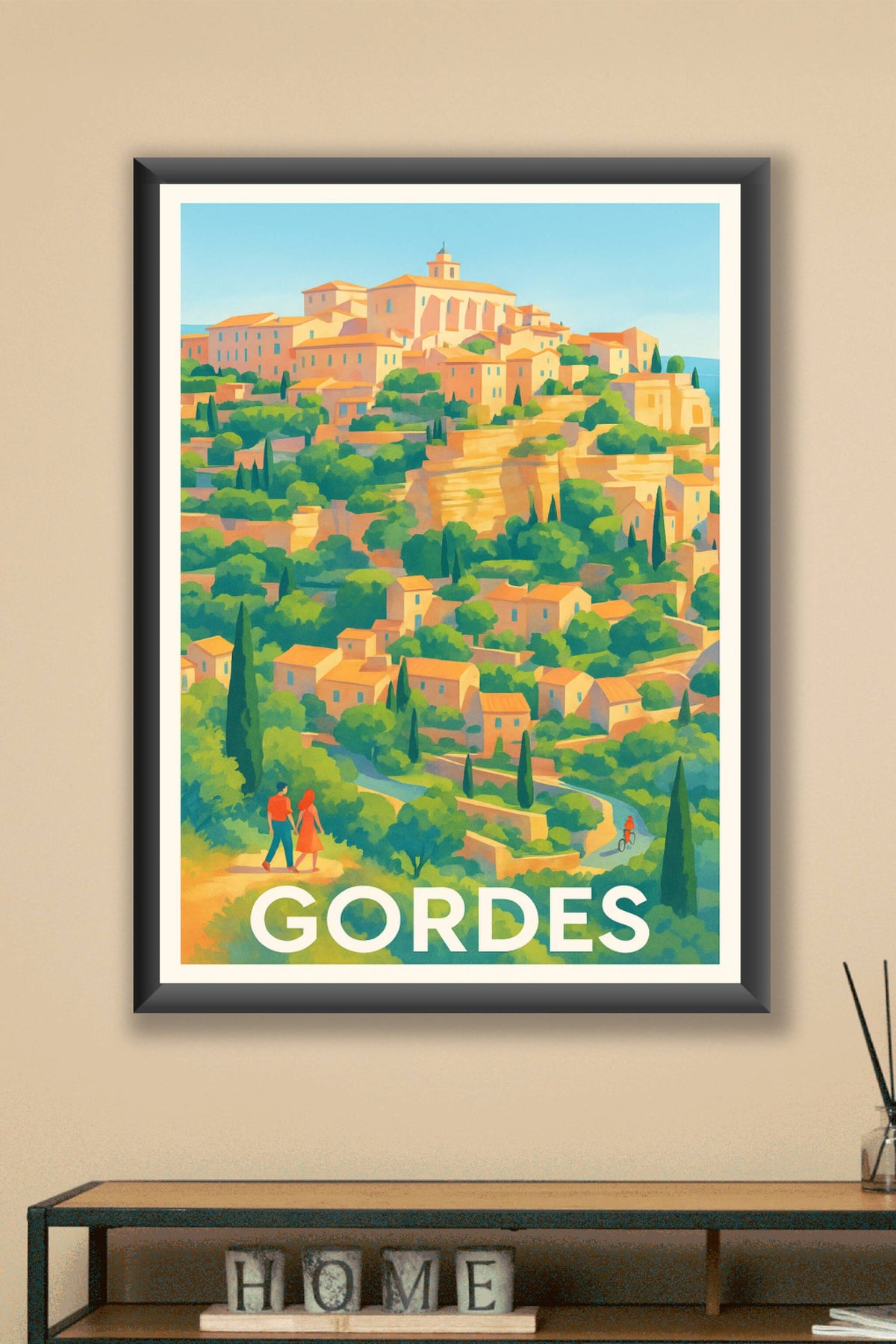 Affiche Gordes — L'éclat provençal au cœur du Luberon · poster d'art de Gordes