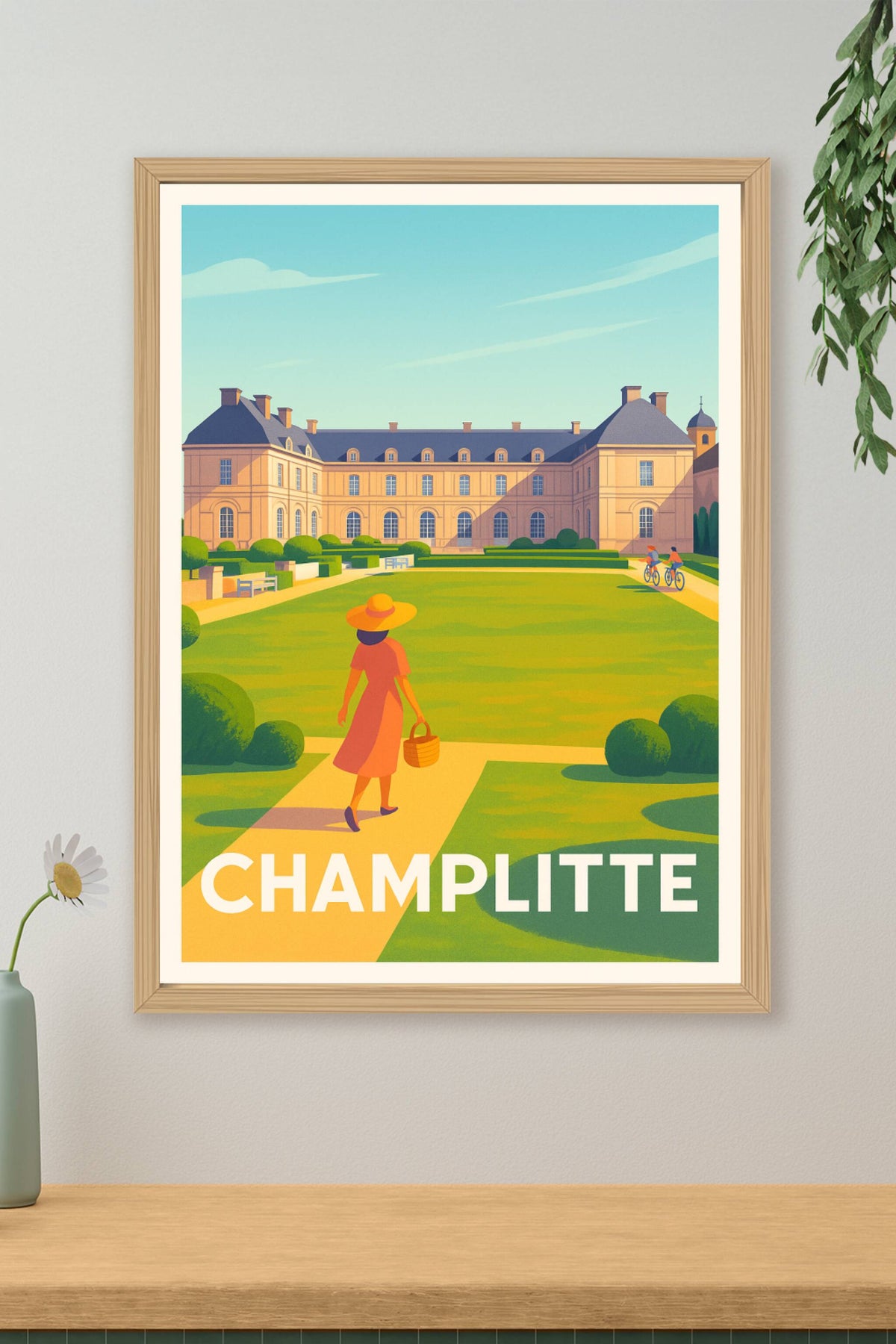 Affiche Champlitte — Élégance et sérénité au cœur du domaine · poster d'art de Champlitte