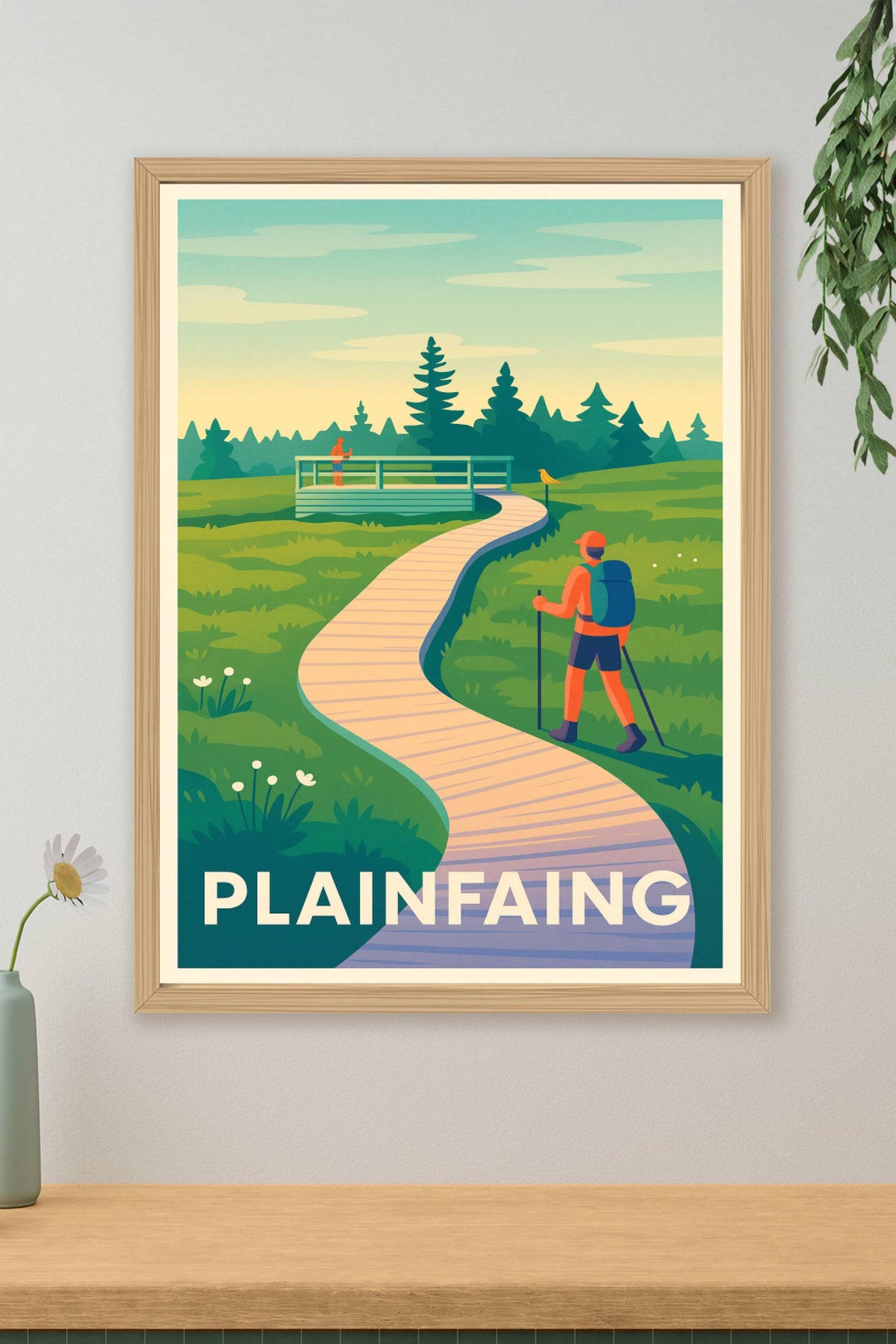 Affiche Plainfaing — Escapade nature au grand air · poster d'art de Plainfaing