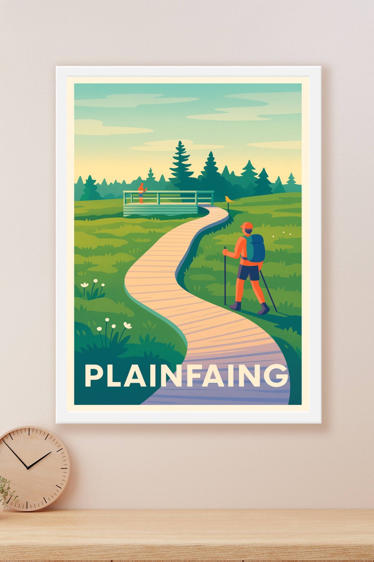 Affiche Plainfaing — Escapade nature au grand air · poster d'art de Plainfaing