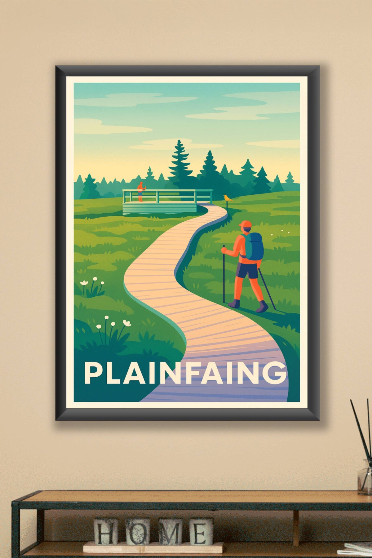 Affiche Plainfaing — Escapade nature au grand air · poster d'art de Plainfaing