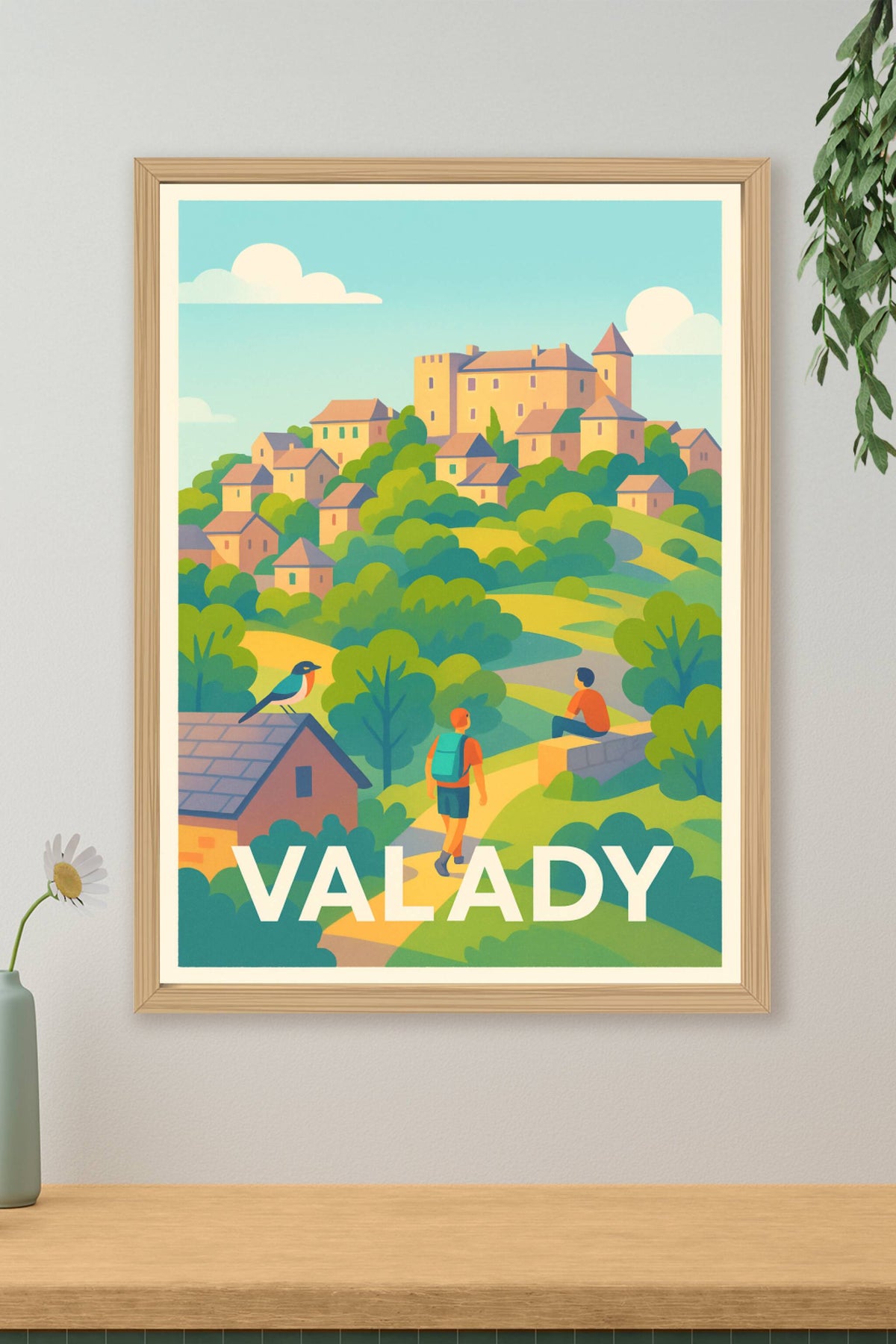 Affiche Valady — Invitation à la découverte bucolique · poster d'art de Valady