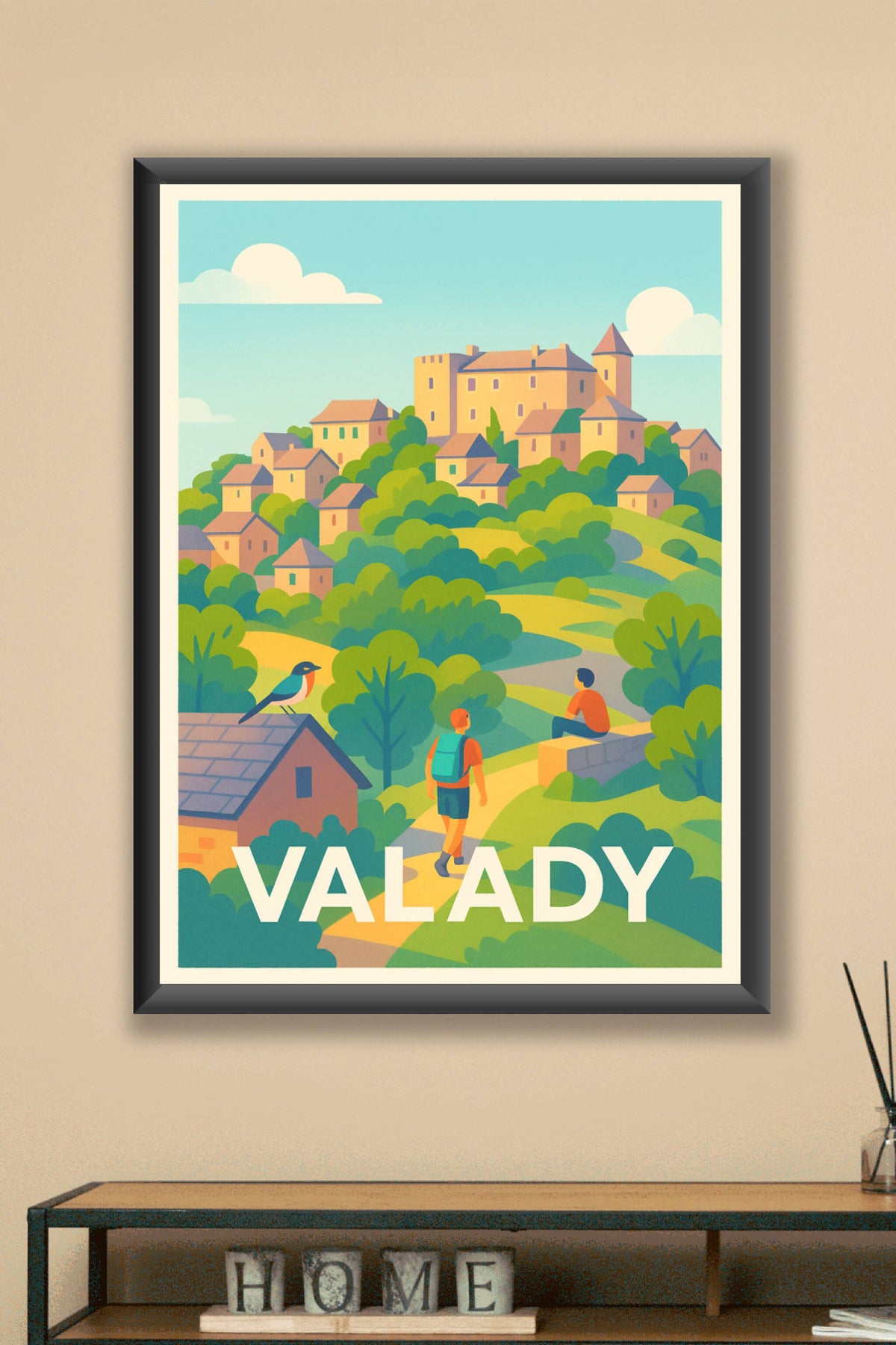 Affiche Valady — Invitation à la découverte bucolique · poster d'art de Valady