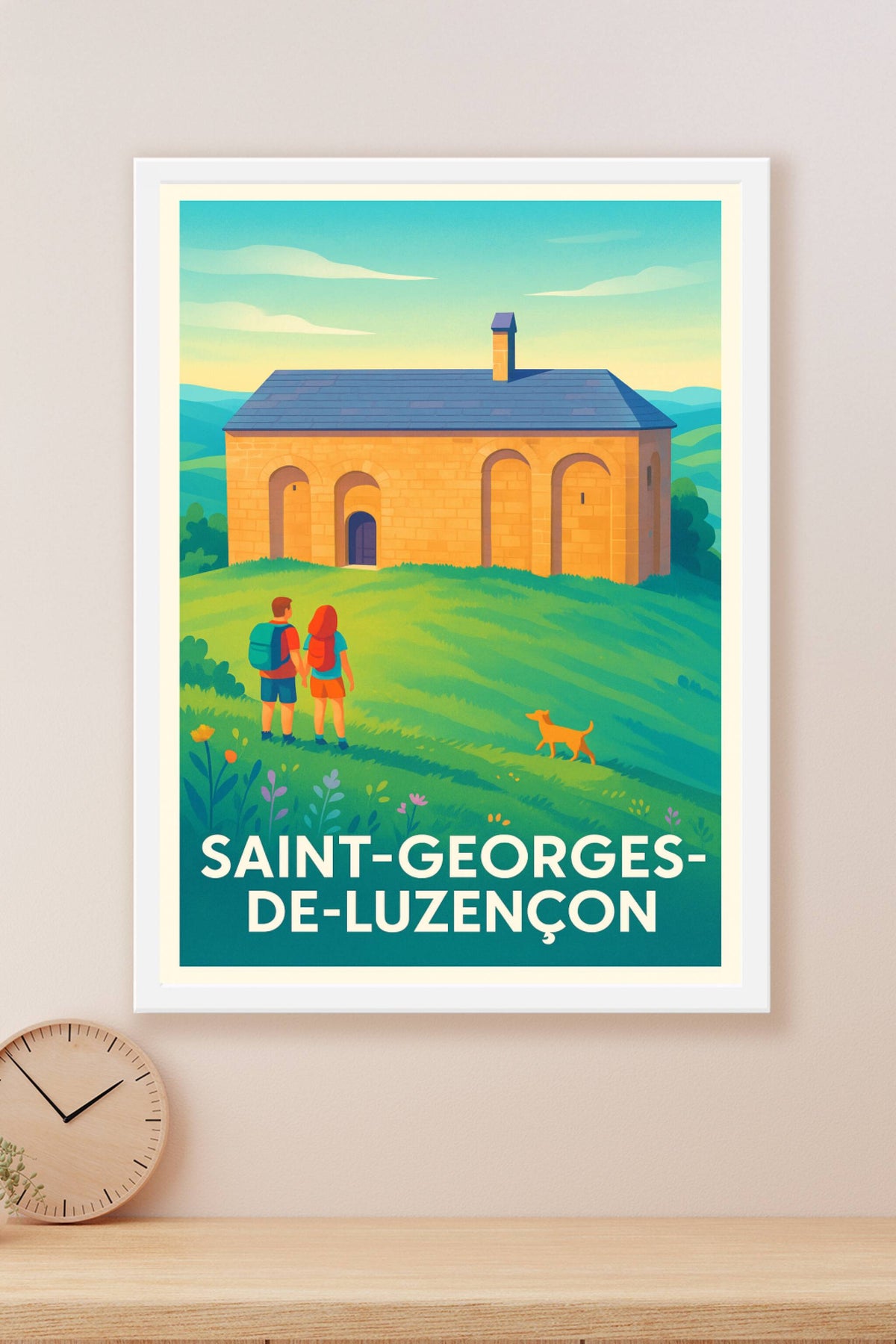 Affiche Saint-Georges-de-Luzençon — Escapade bucolique en pleine nature · poster d'art de Saint-Georges-de-Luzençon