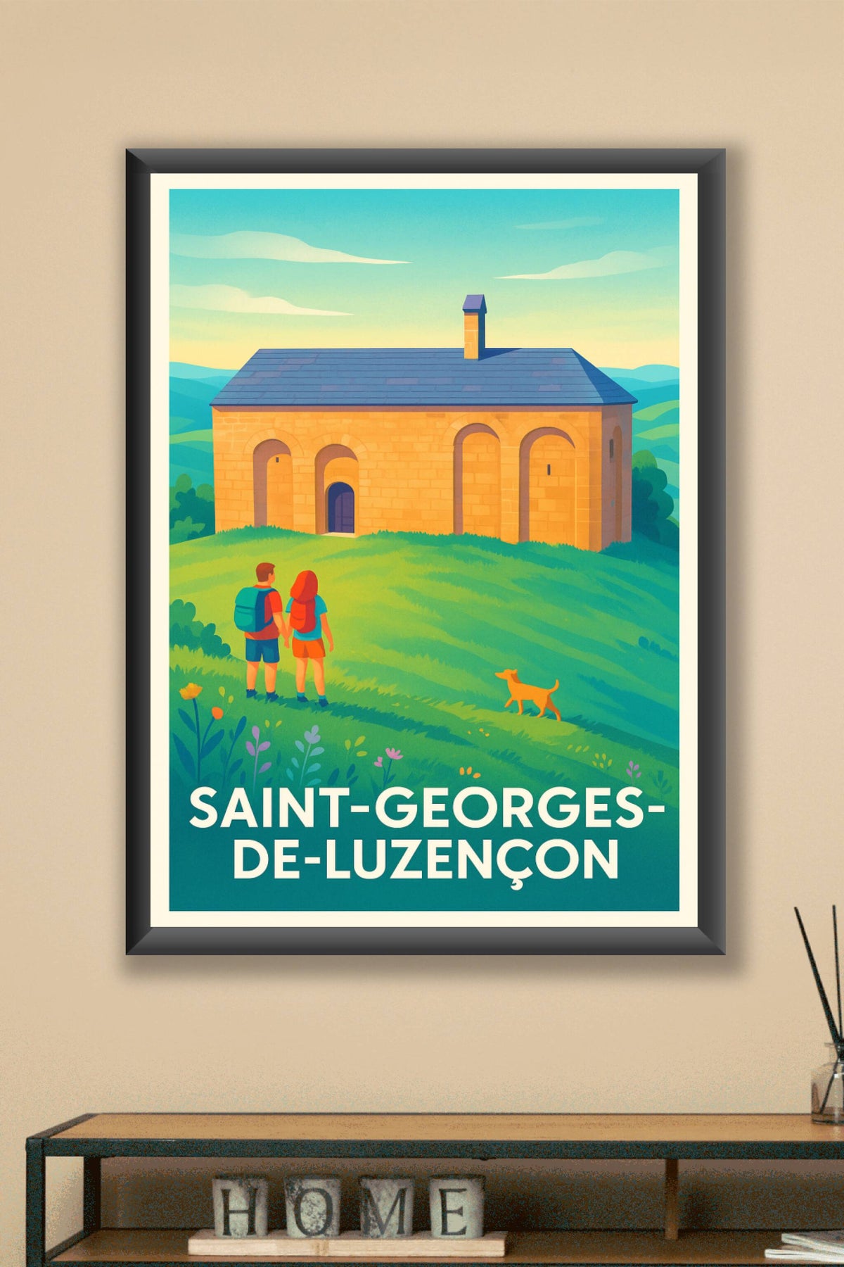 Affiche Saint-Georges-de-Luzençon — Escapade bucolique en pleine nature · poster d'art de Saint-Georges-de-Luzençon