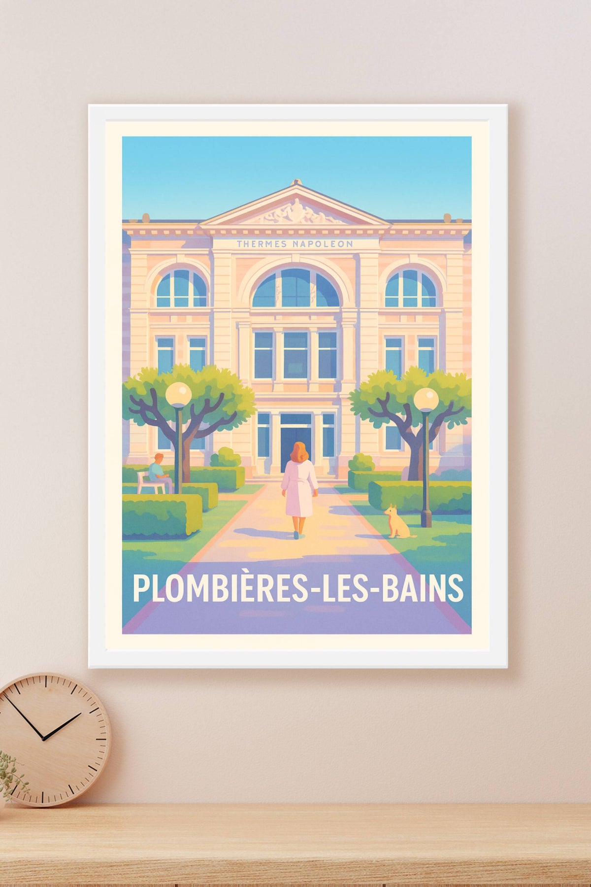 Affiche Plombières-les-Bains — Élégance et sérénité thermale · poster d'art de Plombières-les-Bains