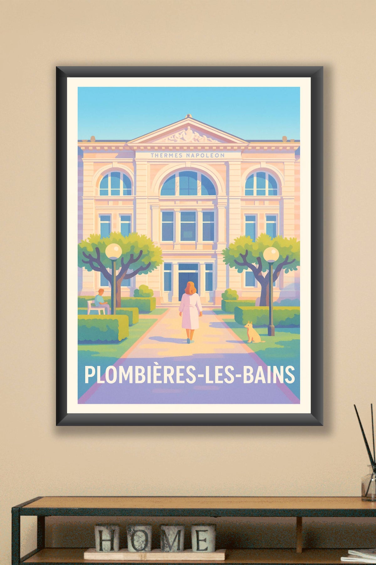 Affiche Plombières-les-Bains — Élégance et sérénité thermale · poster d'art de Plombières-les-Bains