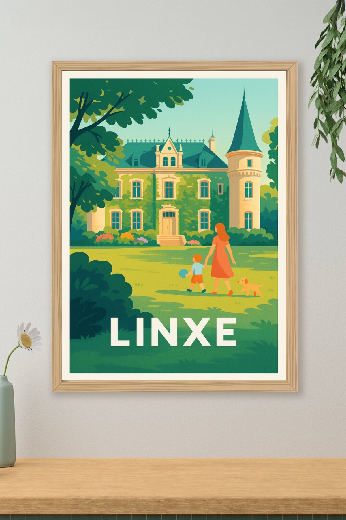 Affiche Linxé — Douceur et charme champêtre · poster d'art de Linxé