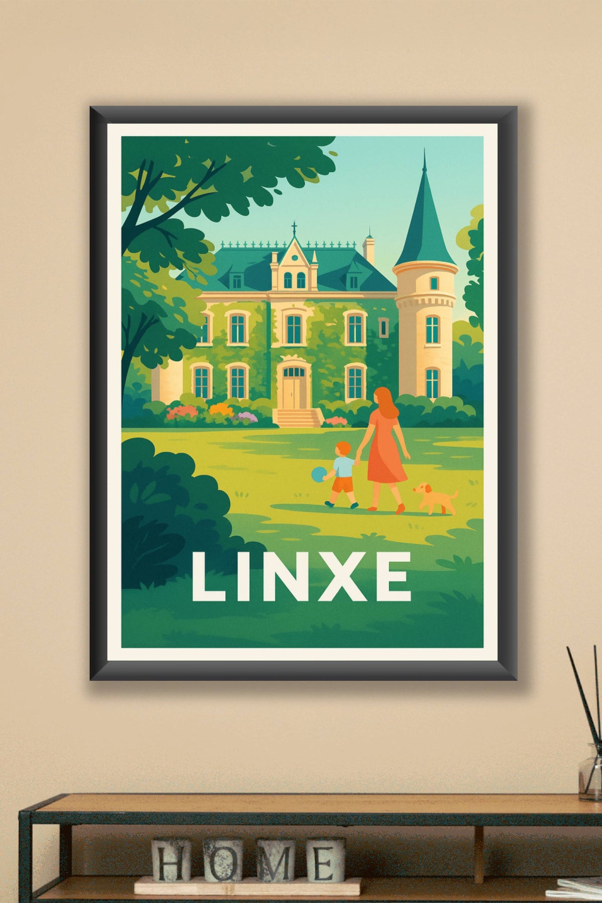 Affiche Linxé — Douceur et charme champêtre · poster d'art de Linxé