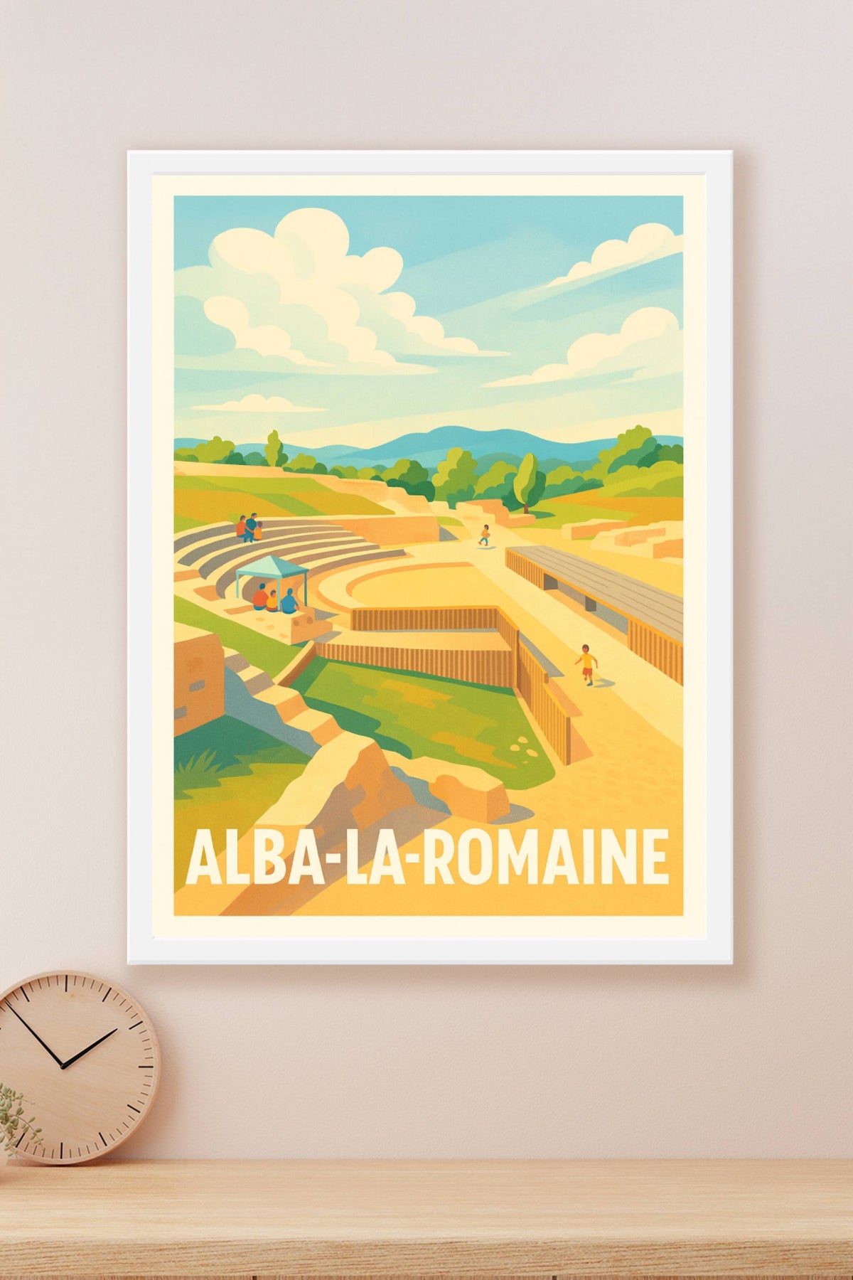 Affiche Alba-la-Romaine — Voyage au cœur de l'antiquité · poster d'art de Alba-la-Romaine
