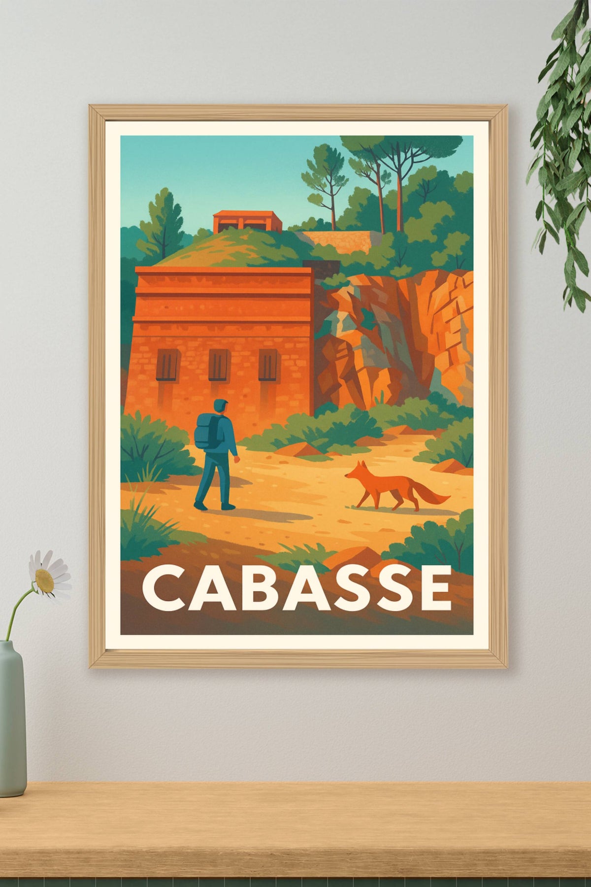 Affiche Cabasse — Évasion naturelle au cœur de la Provence · poster d'art de Cabasse