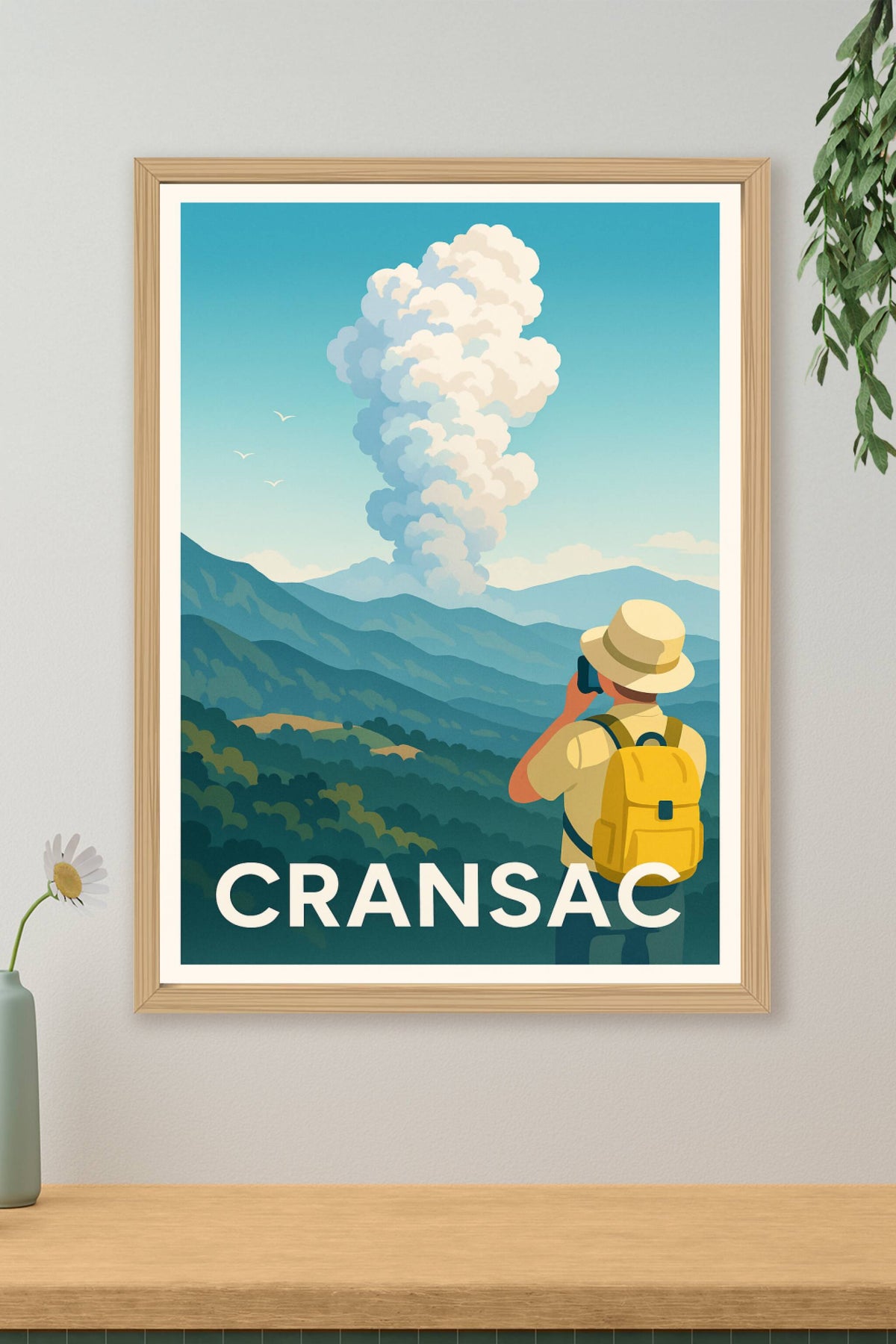 Affiche Cransac — L'appel des grands espaces · poster d'art de Cransac