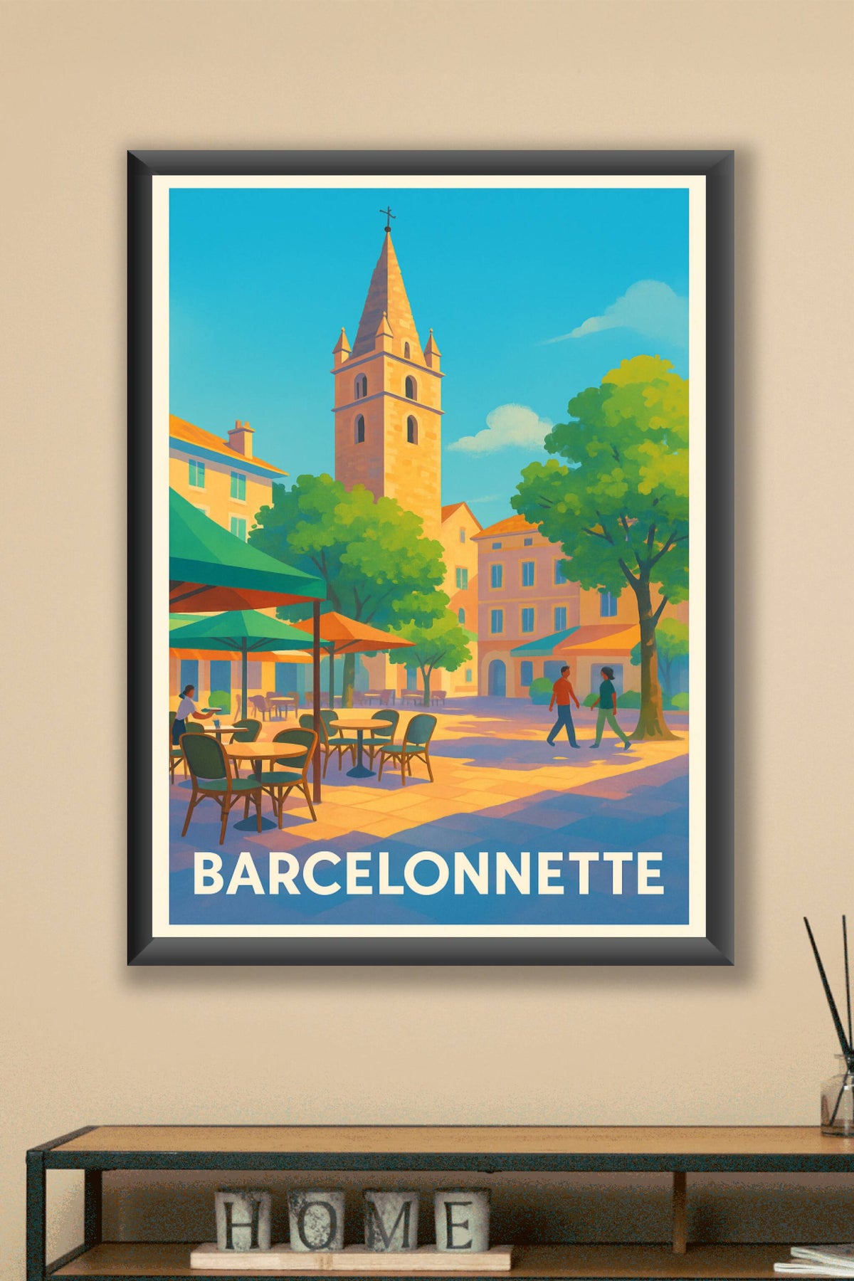 Affiche Barcelonnette — Charme et lumière en Provence · poster d'art de Barcelonnette