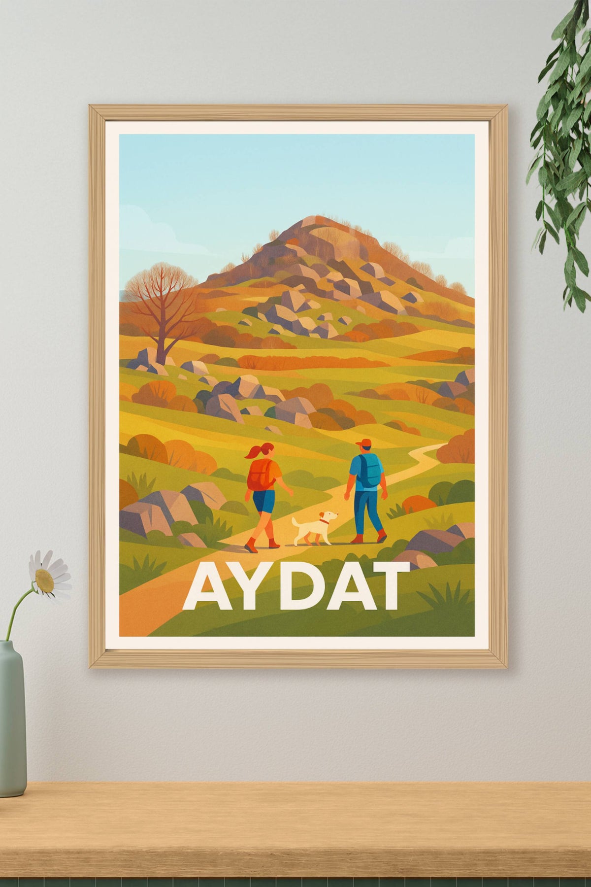 Affiche Aydat — Escapade Nature au Cœur des Volcans · poster d'art de Aydat