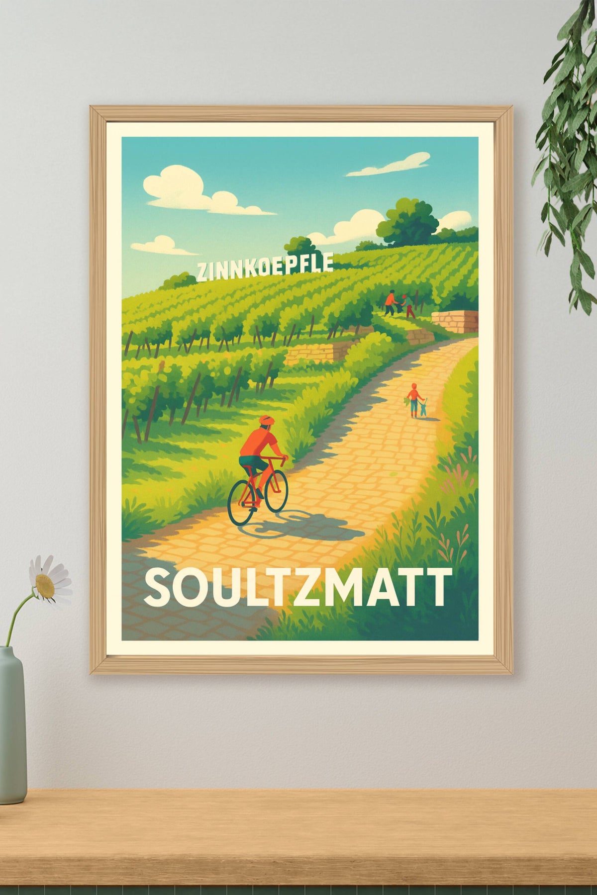 Affiche Soultzmatt — Escapade bucolique au cœur des vignes · poster d'art de Soultzmatt