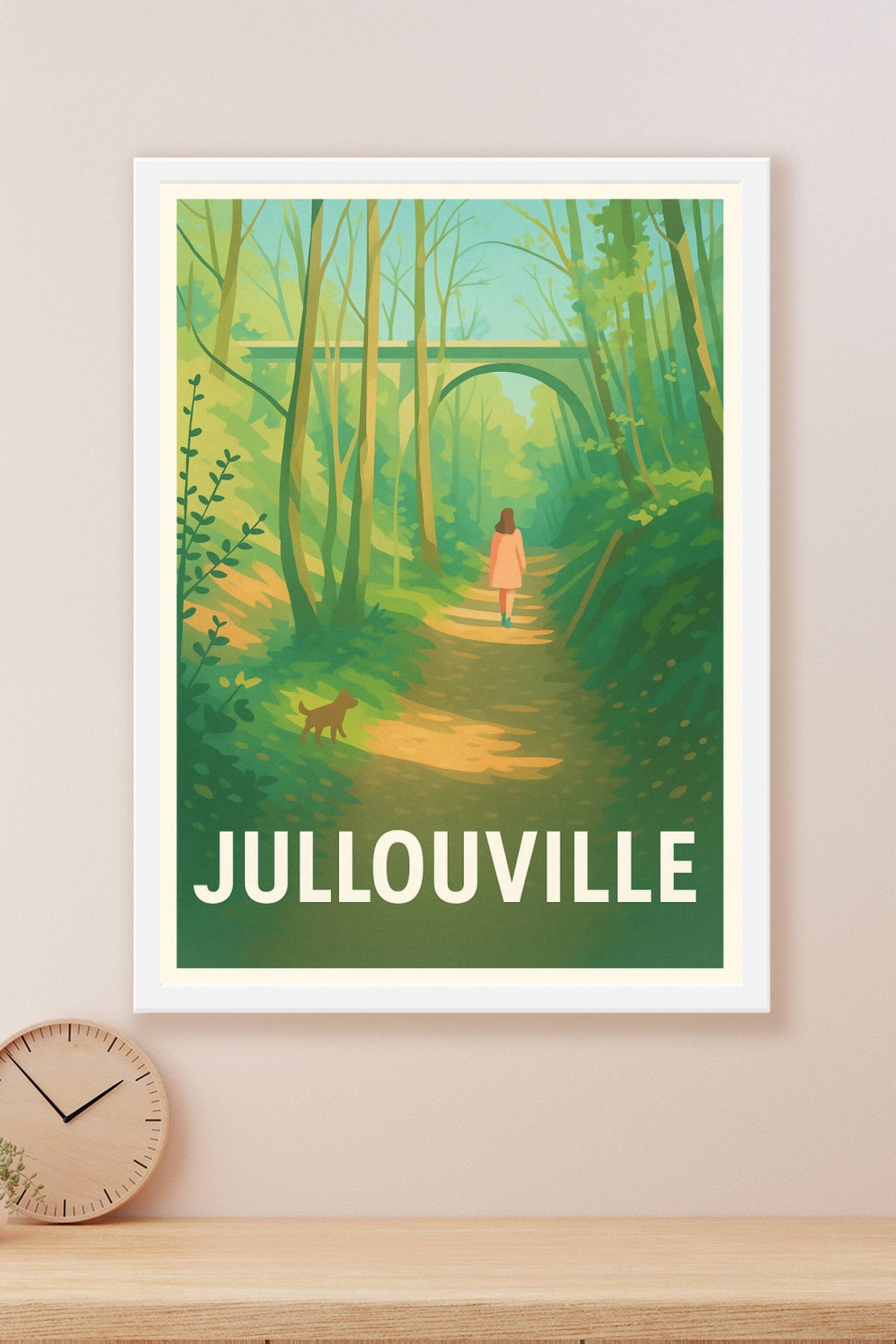 Affiche Jullouville — Évasion bucolique en bord de mer · poster d'art de Jullouville