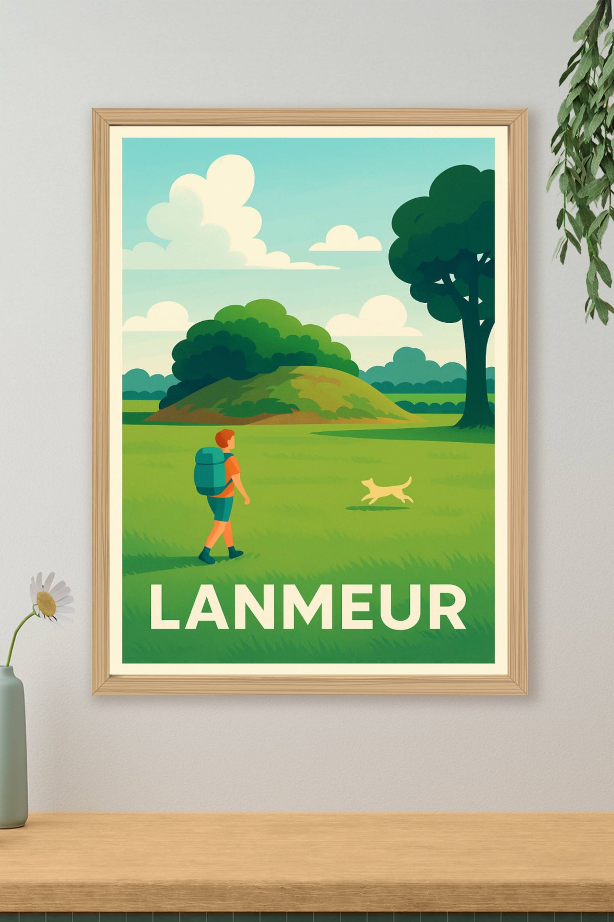 Affiche Lanmeur — Évasion nature et sérénité · poster d'art de Lanmeur