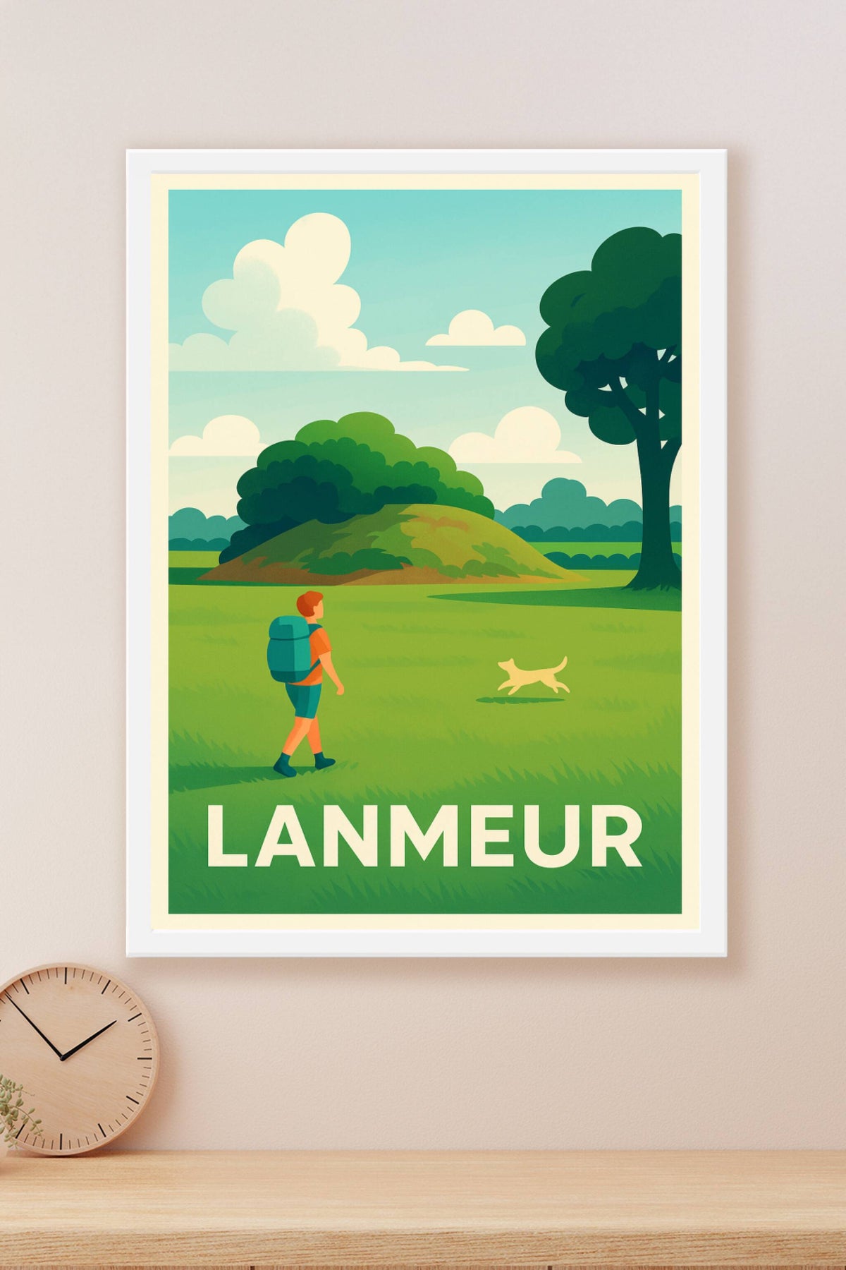 Affiche Lanmeur — Évasion nature et sérénité · poster d'art de Lanmeur