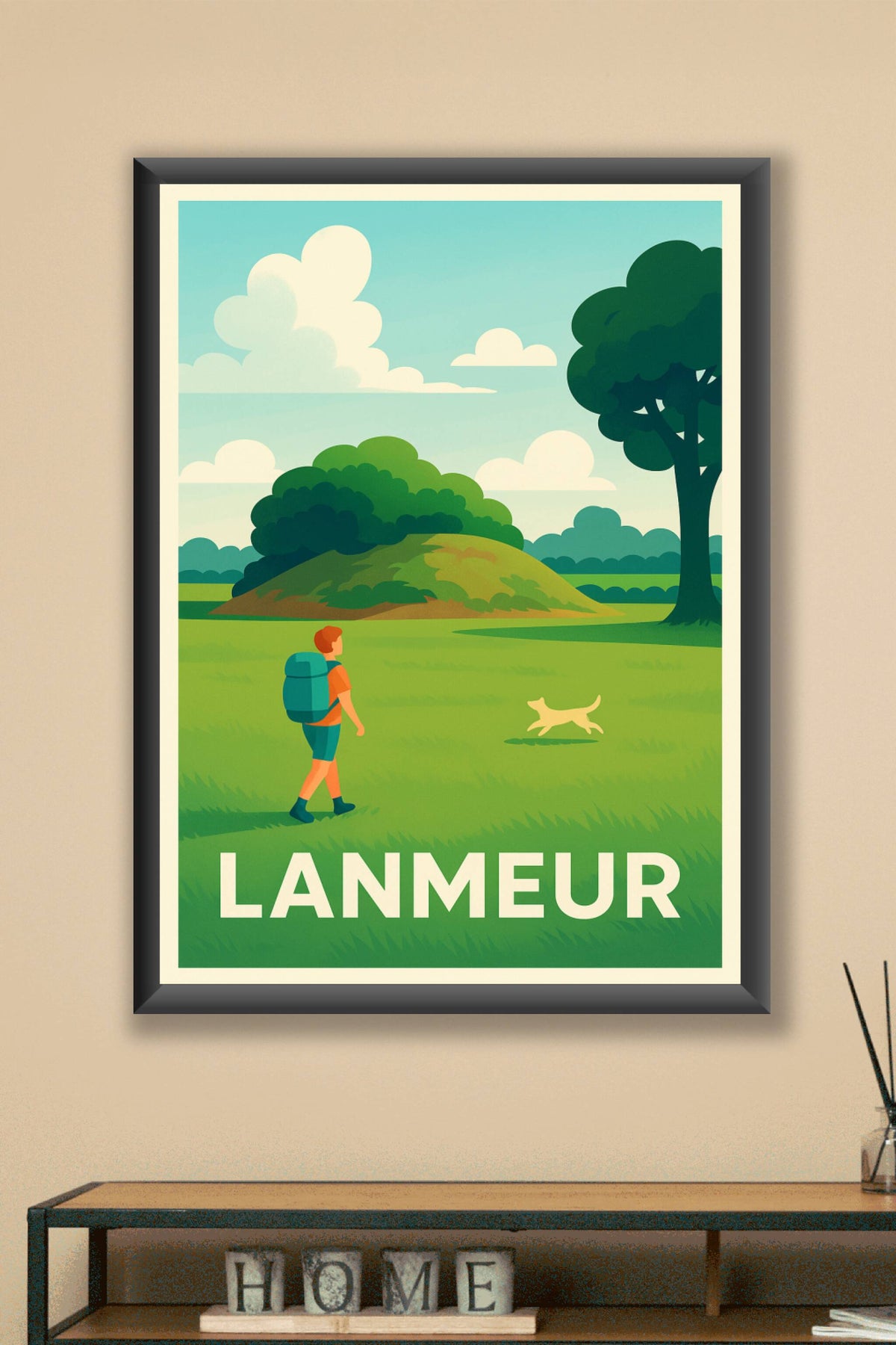 Affiche Lanmeur — Évasion nature et sérénité · poster d'art de Lanmeur