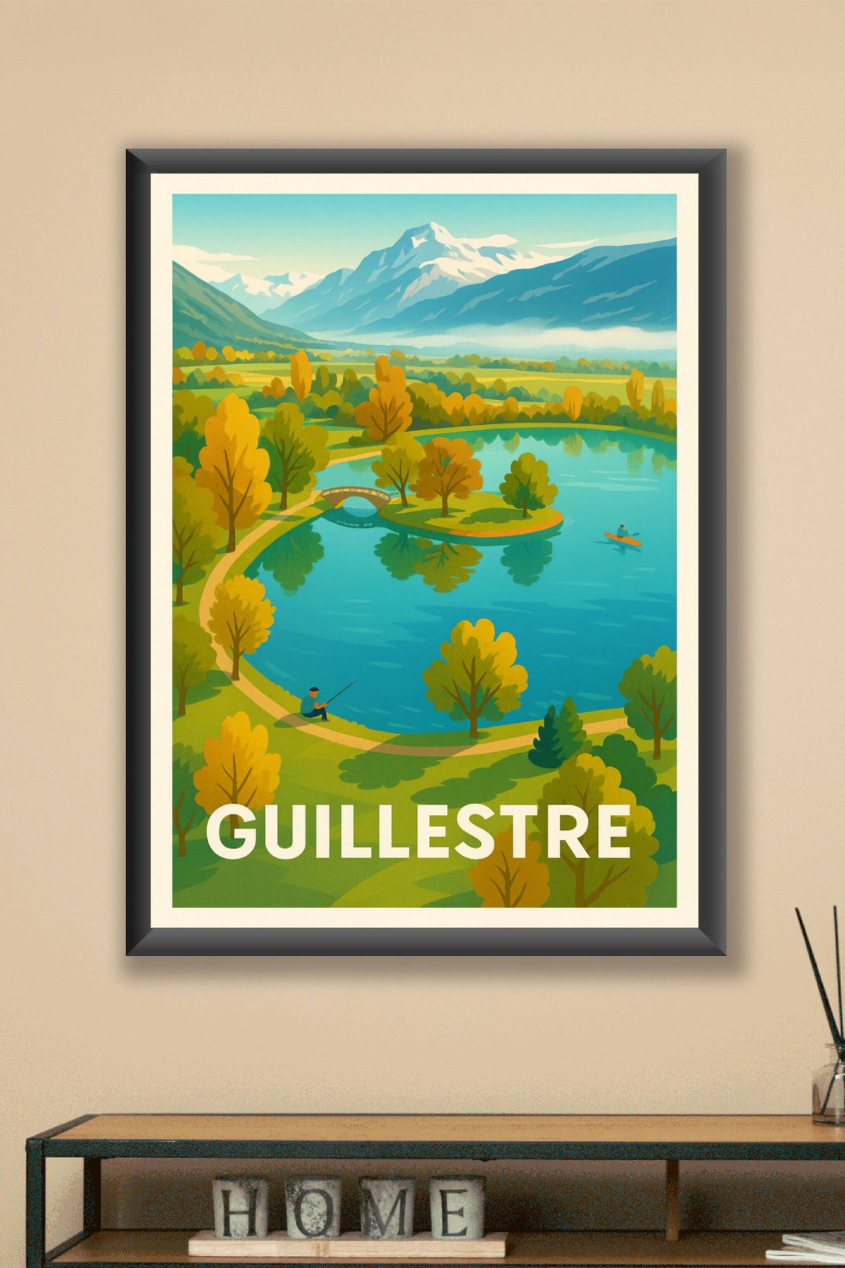 Affiche Guilestre — Évasion nature au cœur des montagnes · poster d'art de Guilestre