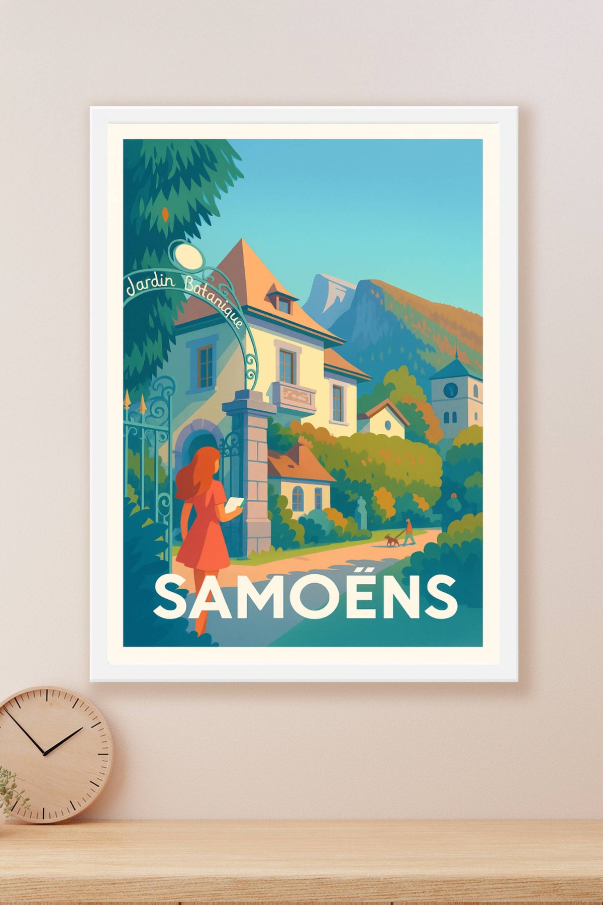 Affiche Samöens — Charme et sérénité au Jardin Botanique · poster d'art de Samöens