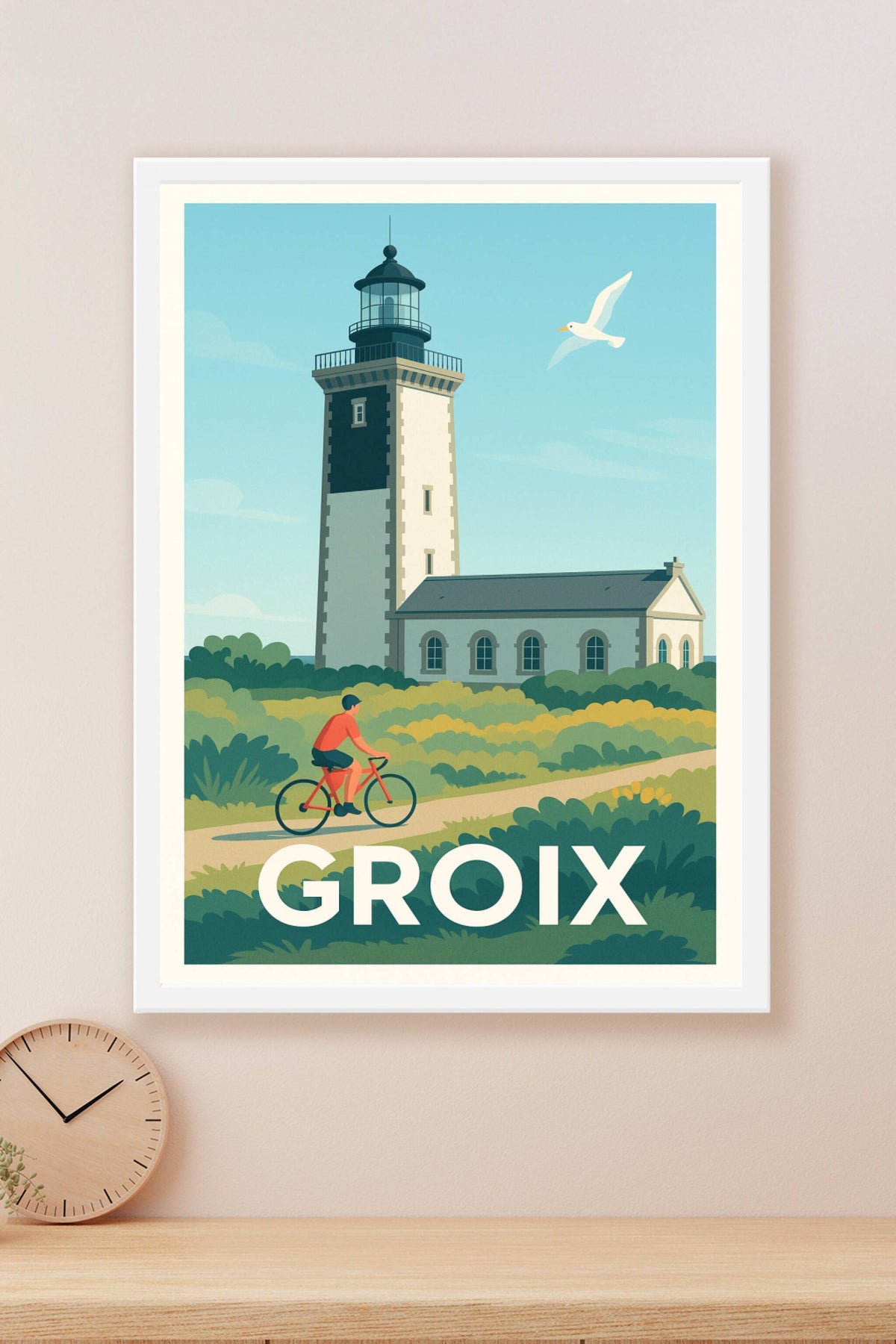 Affiche Groix — Évasion au phare emblématique · poster d'art de Groix