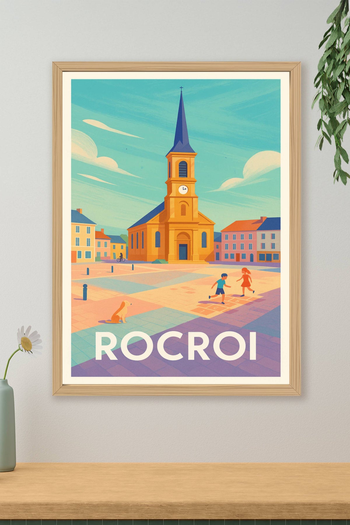 Affiche Rocroi — Charme et Tranquillité d'une Place Historique · poster d'art de Rocroi