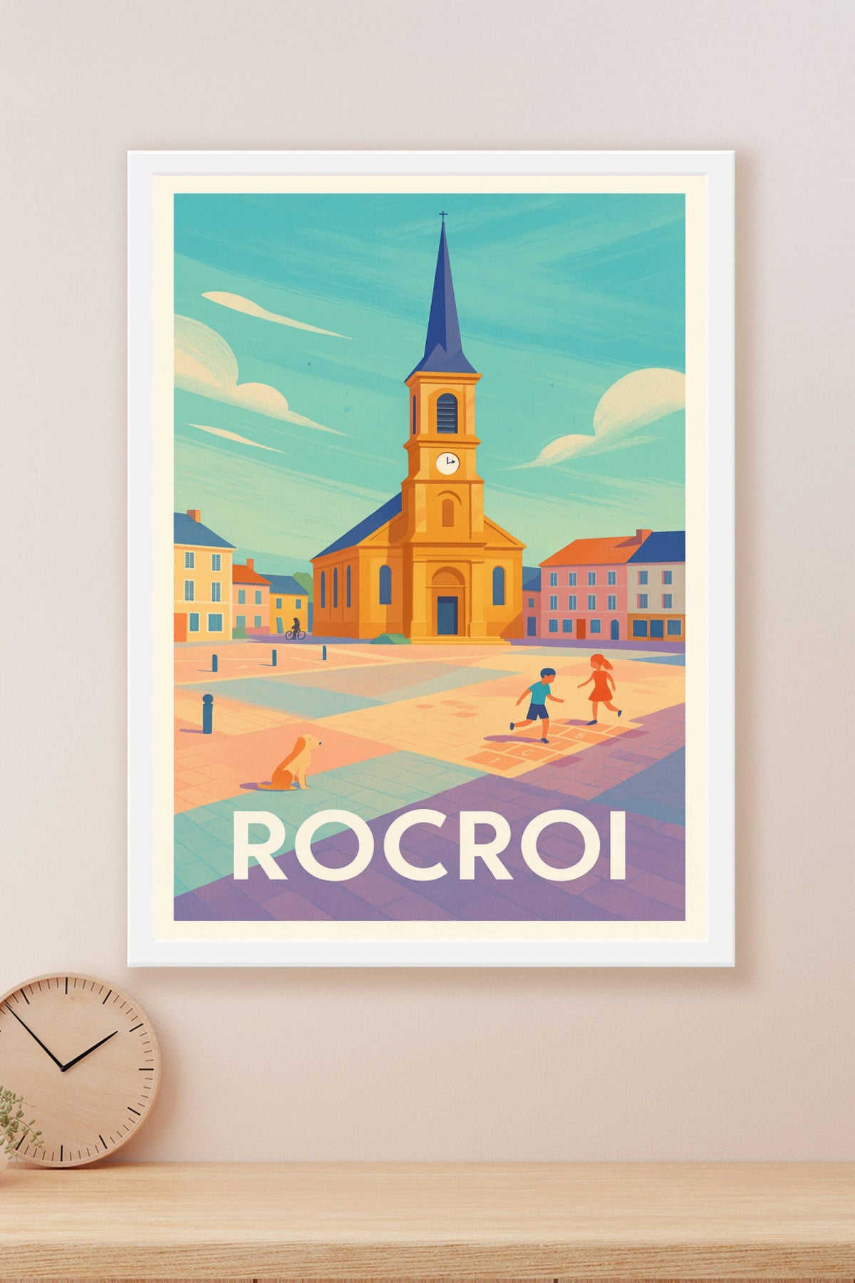 Affiche Rocroi — Charme et Tranquillité d'une Place Historique · poster d'art de Rocroi